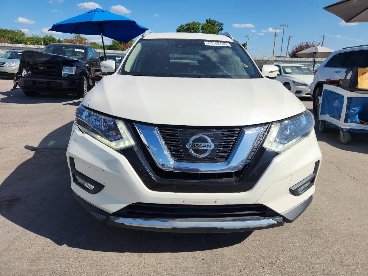 2017 Nissan Rogue Sl Белый vin: JN8AT2MT7HW398865