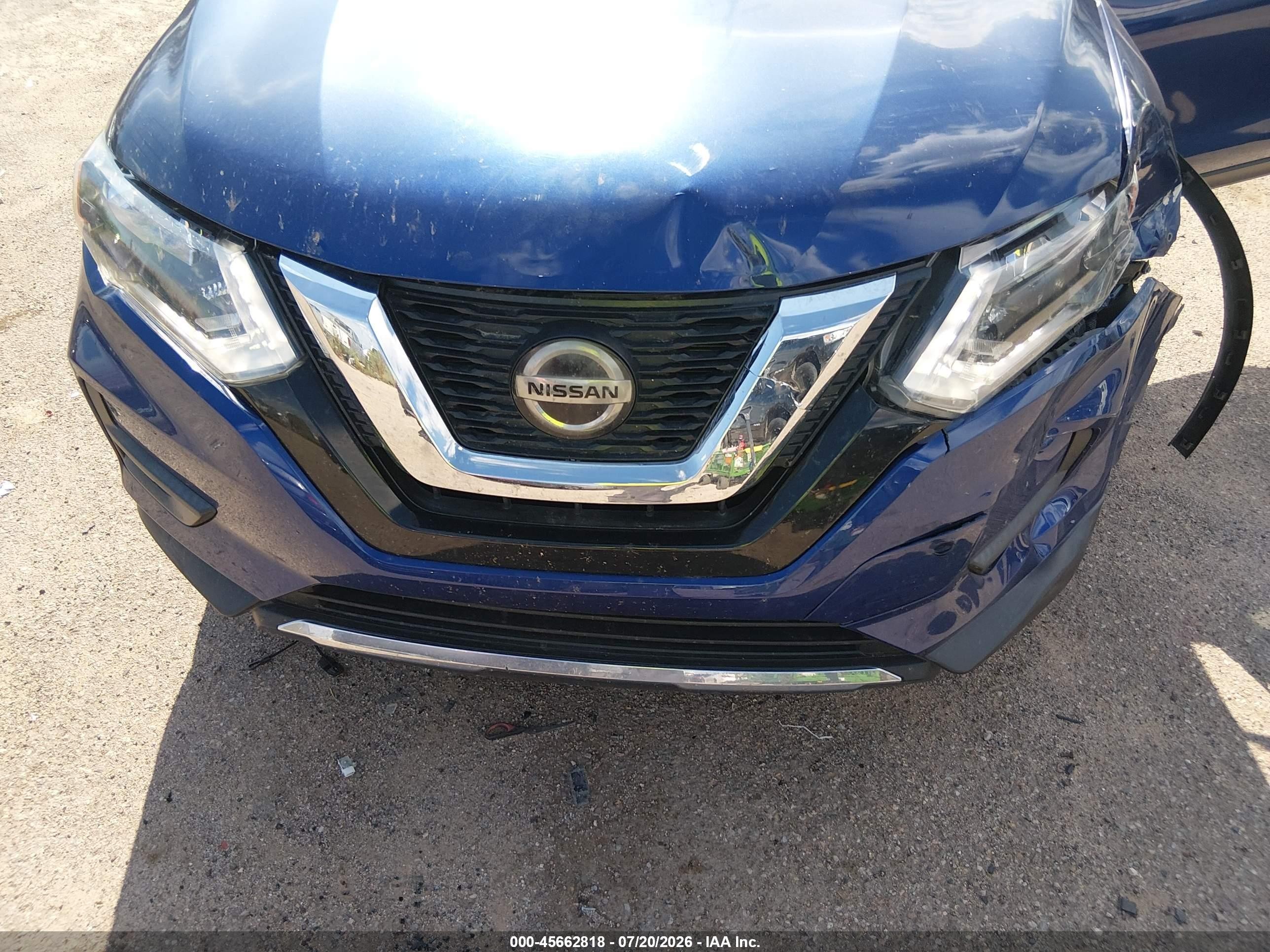 2019 Nissan Rogue S Синий vin: JN8AT2MT7KW267717