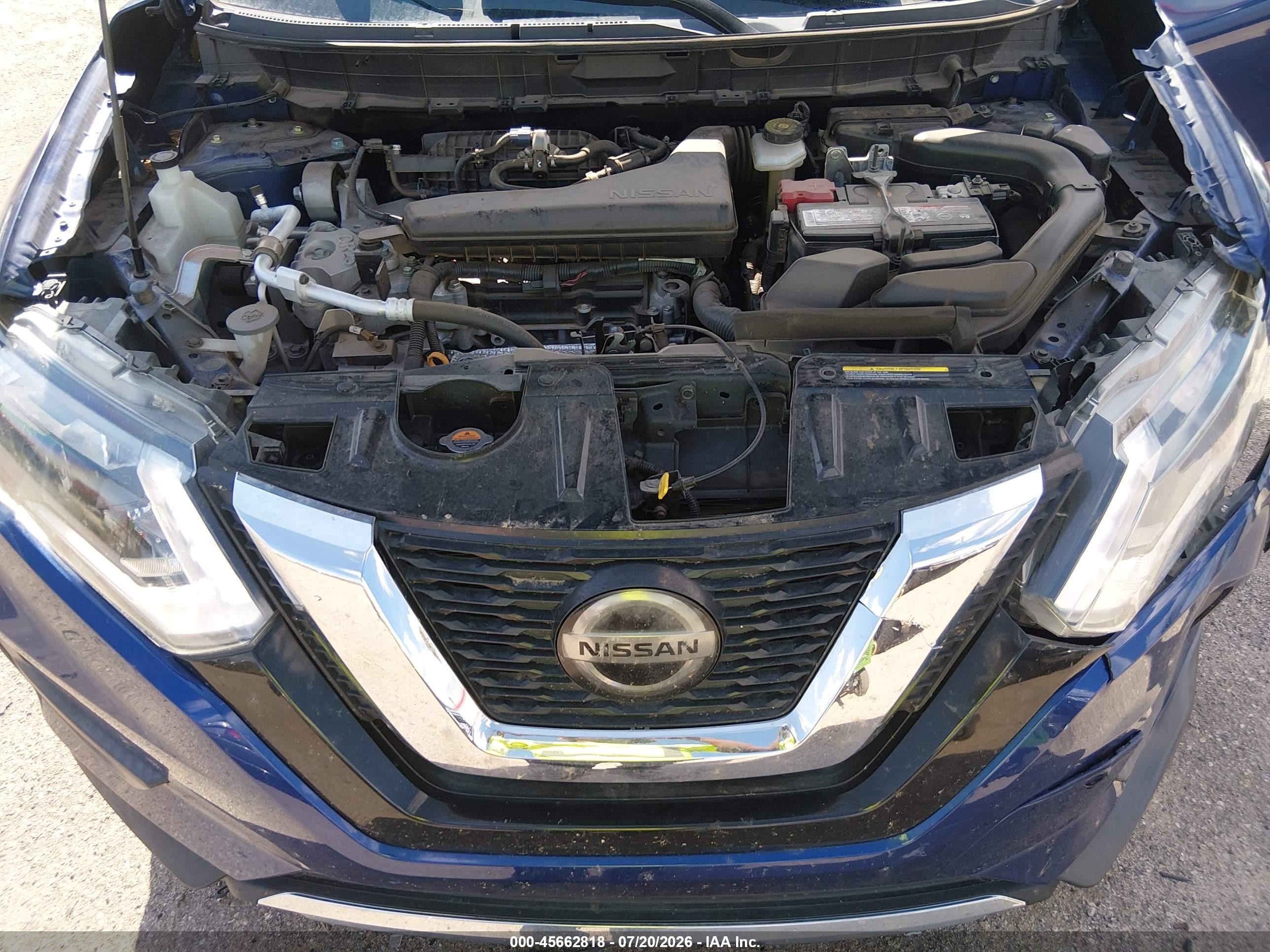 2019 Nissan Rogue S Синий vin: JN8AT2MT7KW267717