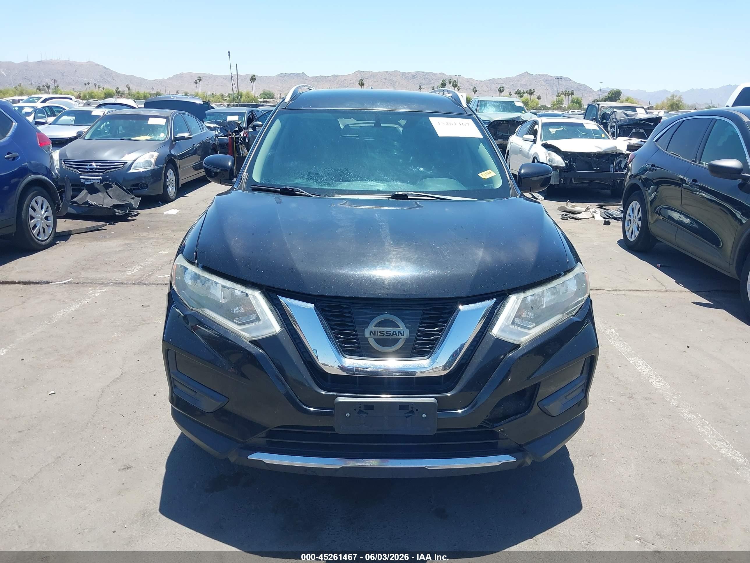 2017 Nissan Rogue Sv Black vin: JN8AT2MT8HW153296