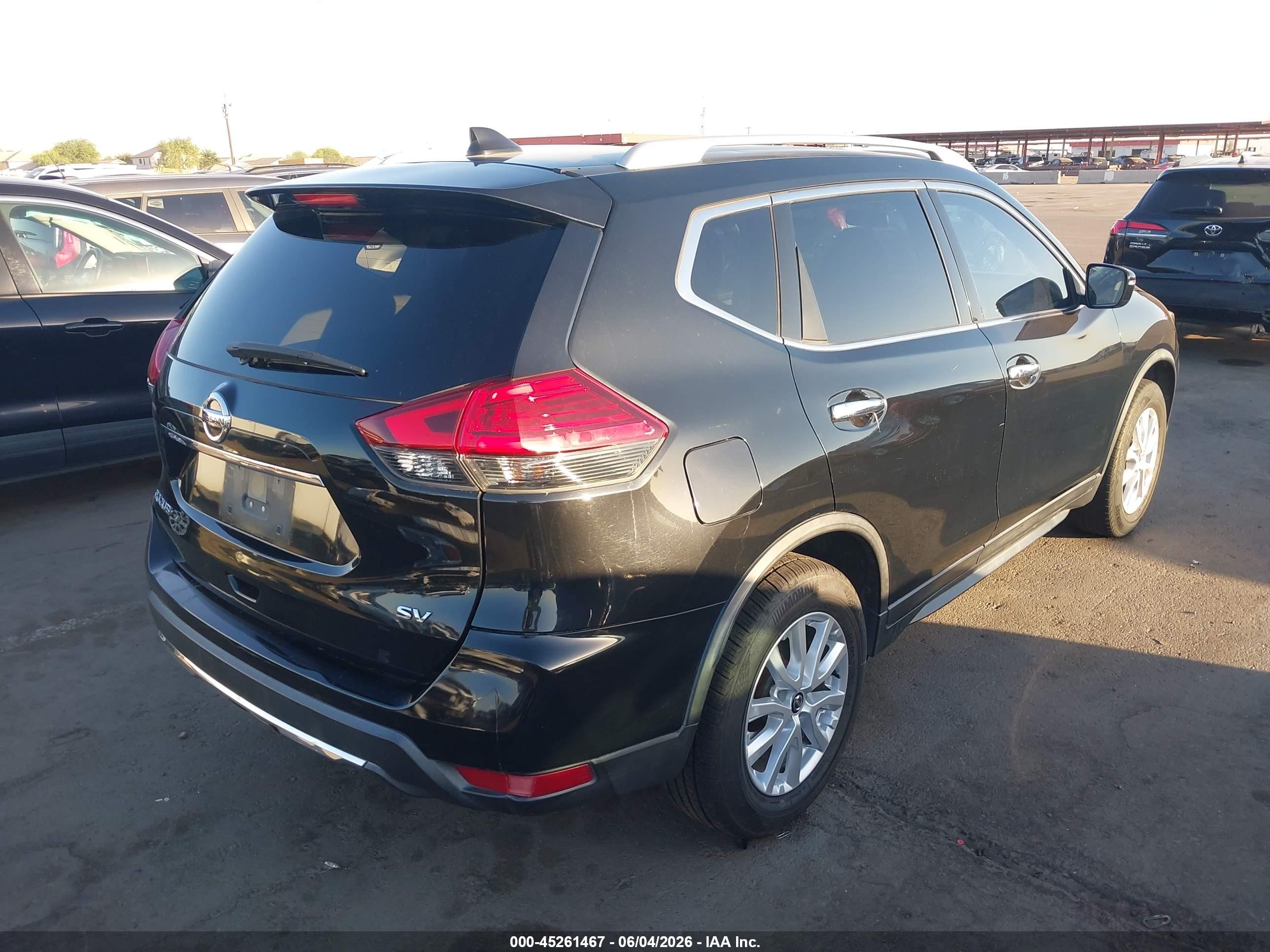 2017 Nissan Rogue Sv Black vin: JN8AT2MT8HW153296