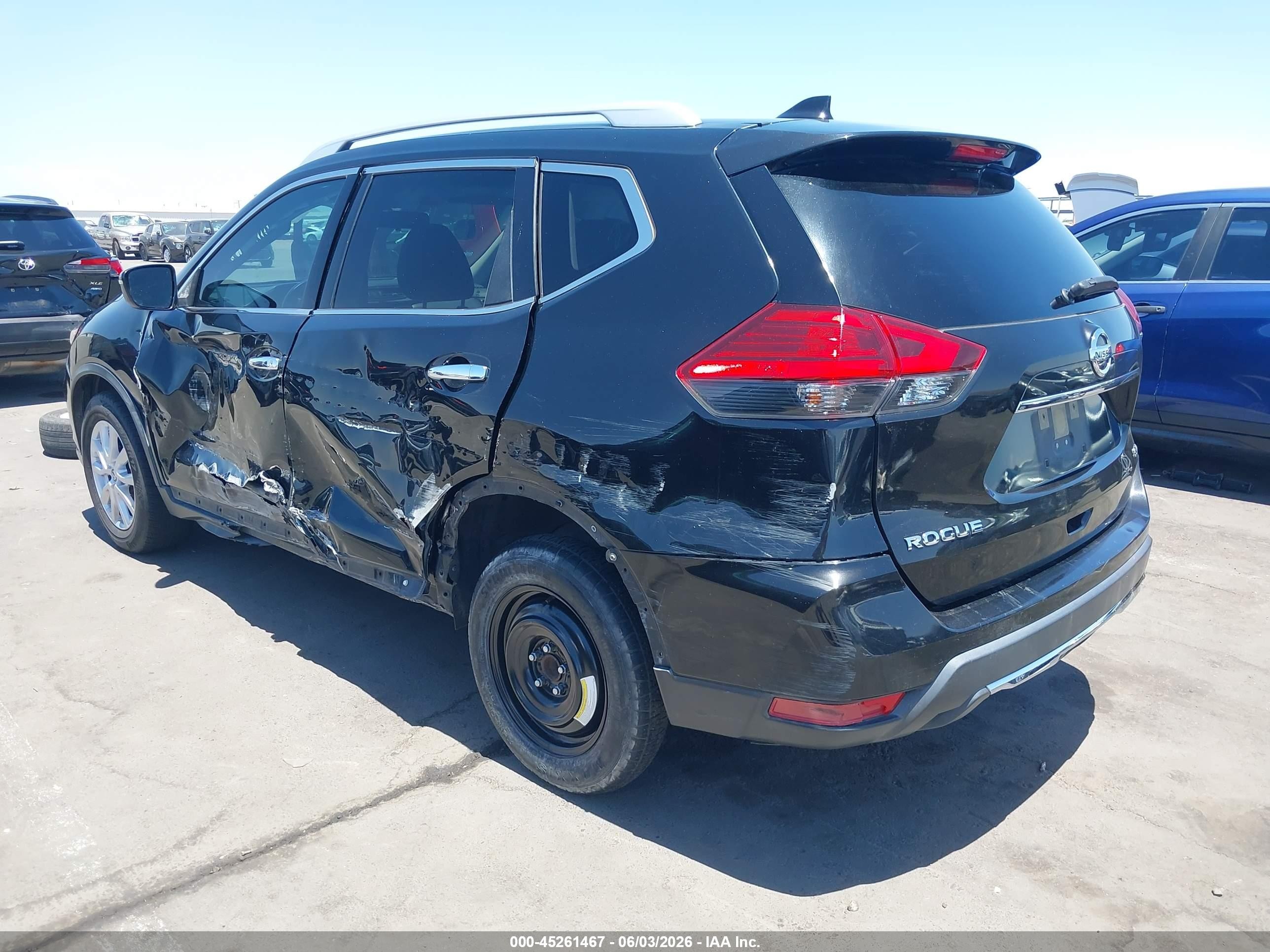 2017 Nissan Rogue Sv Black vin: JN8AT2MT8HW153296