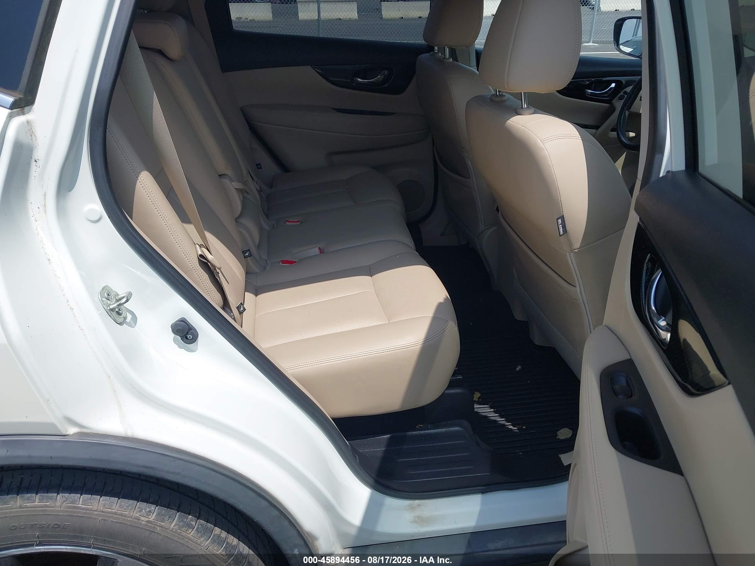 2017 Nissan Rogue Sl White vin: JN8AT2MT8HW405418