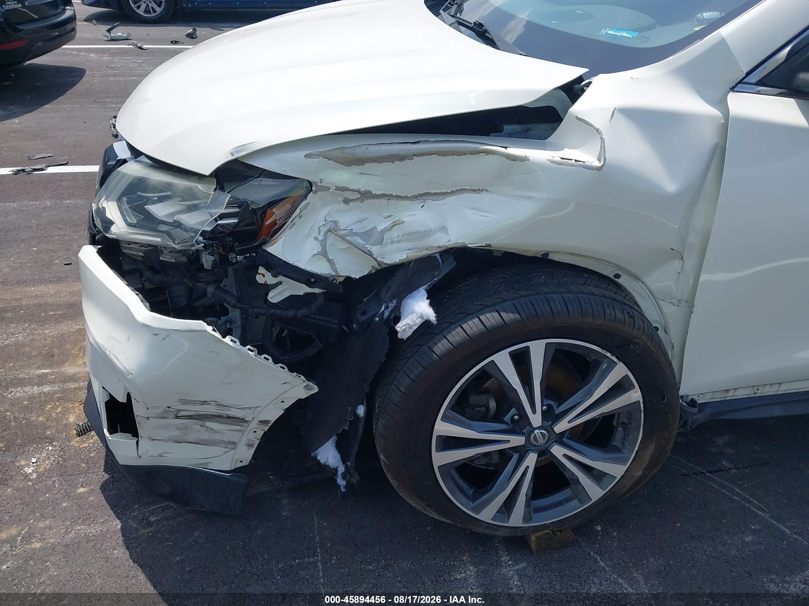 2017 Nissan Rogue Sl White vin: JN8AT2MT8HW405418