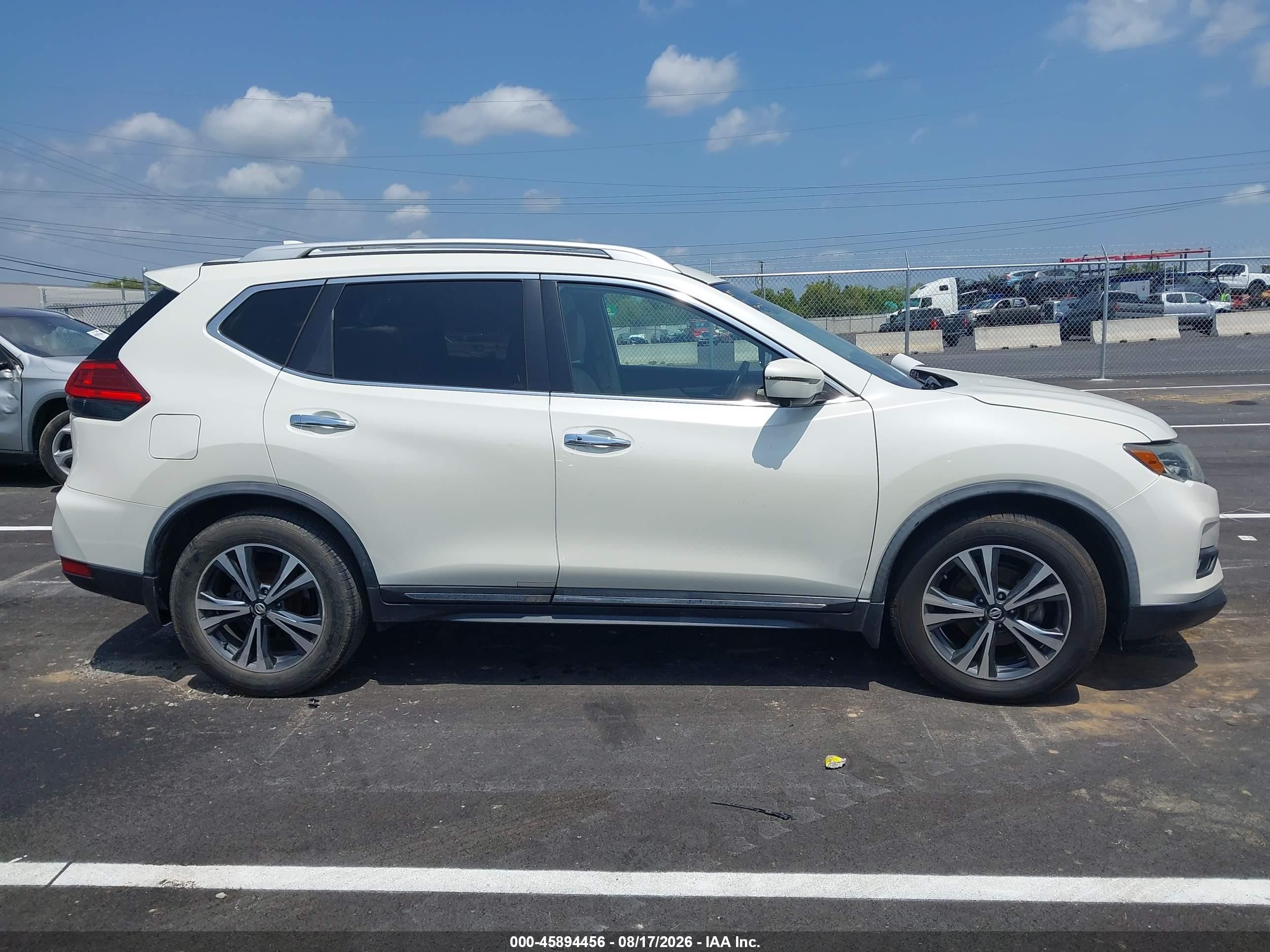 2017 Nissan Rogue Sl White vin: JN8AT2MT8HW405418