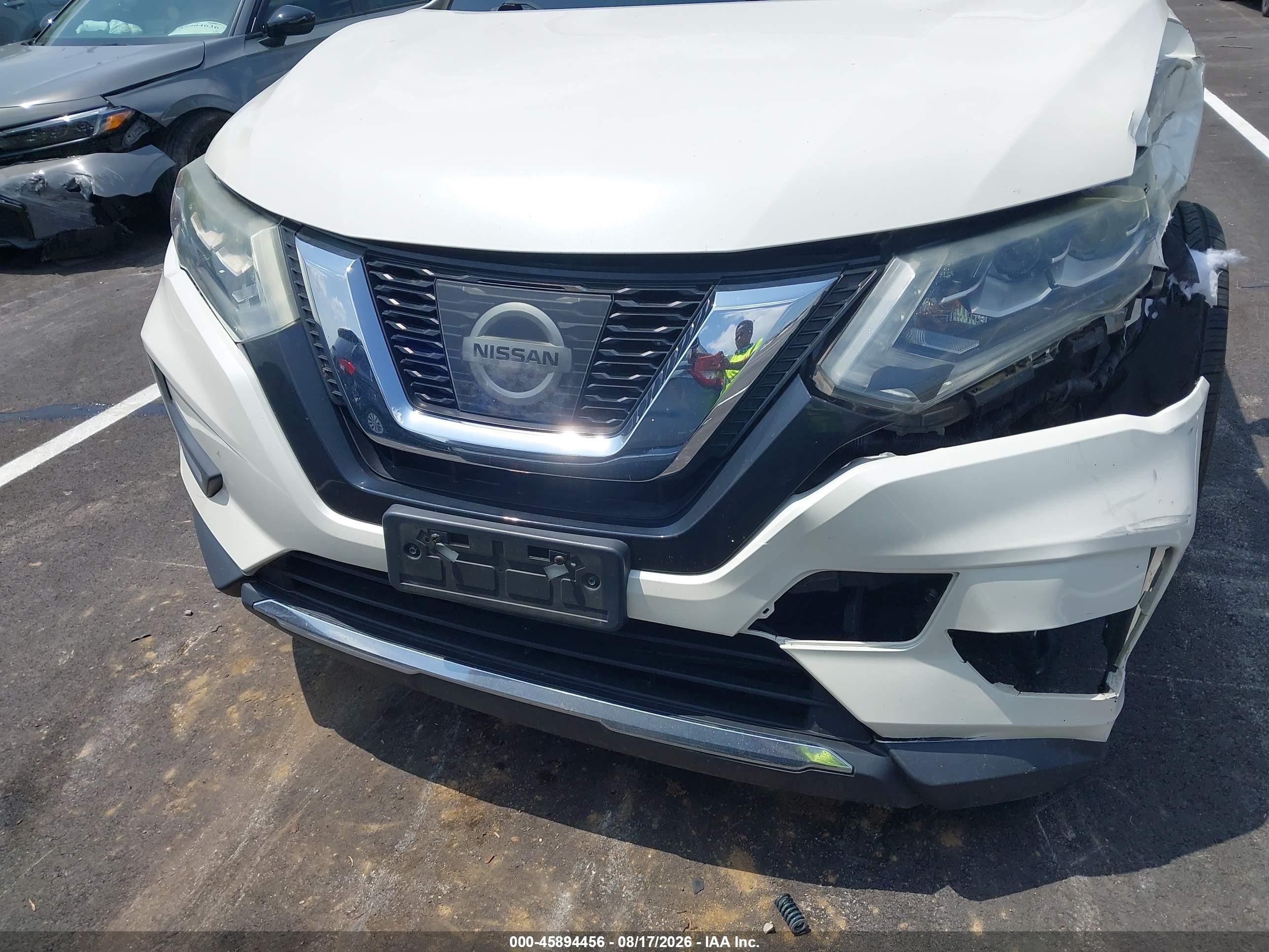 2017 Nissan Rogue Sl White vin: JN8AT2MT8HW405418