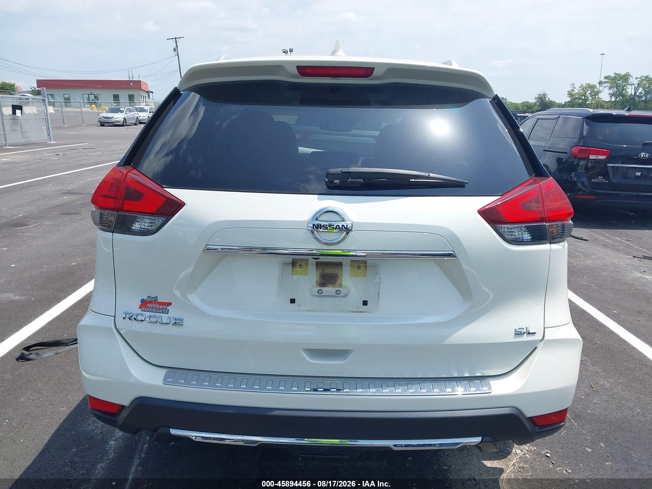 2017 Nissan Rogue Sl White vin: JN8AT2MT8HW405418