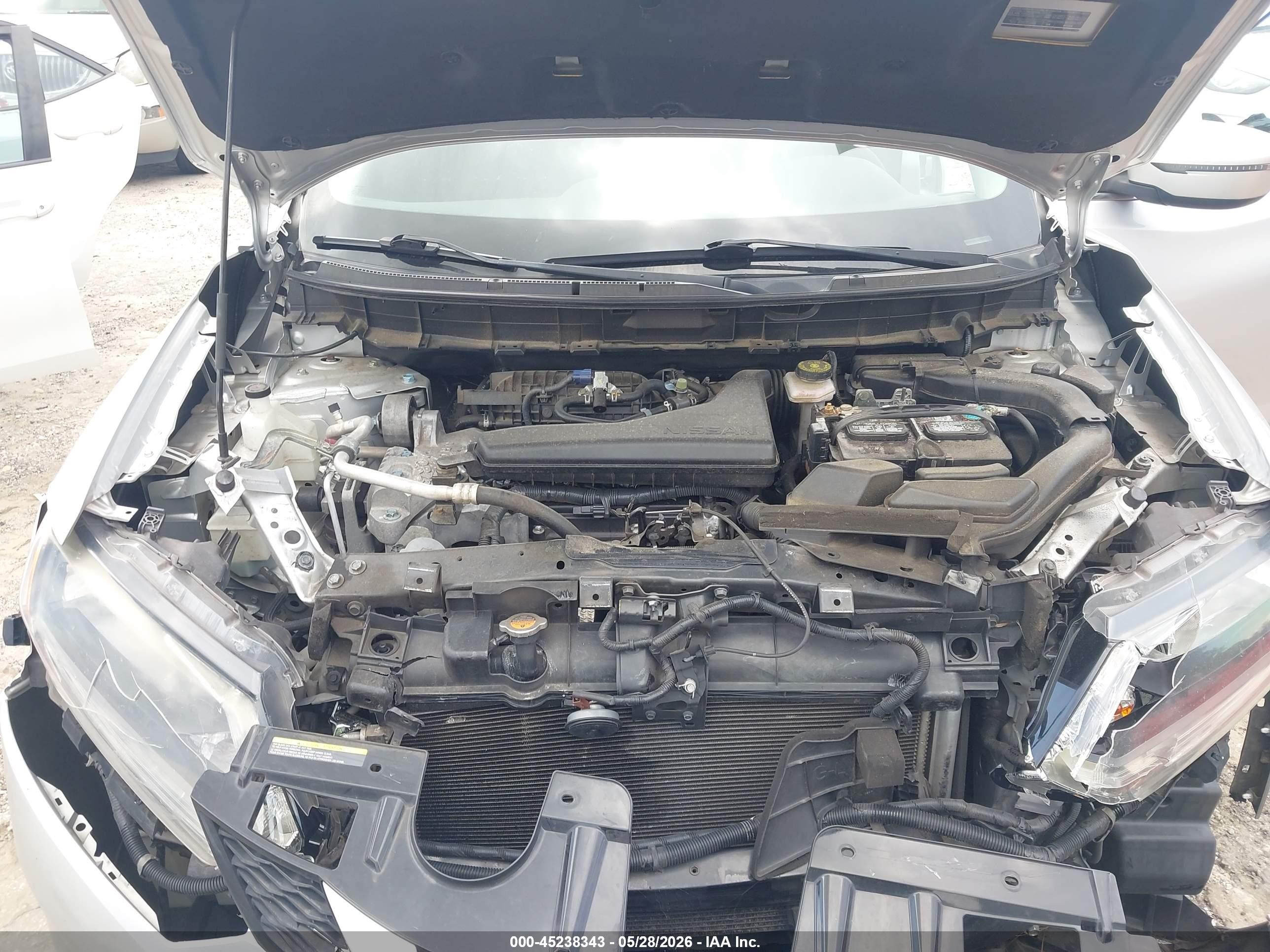 2016 Nissan Rogue Sv Серебряный vin: JN8AT2MT9GW005818