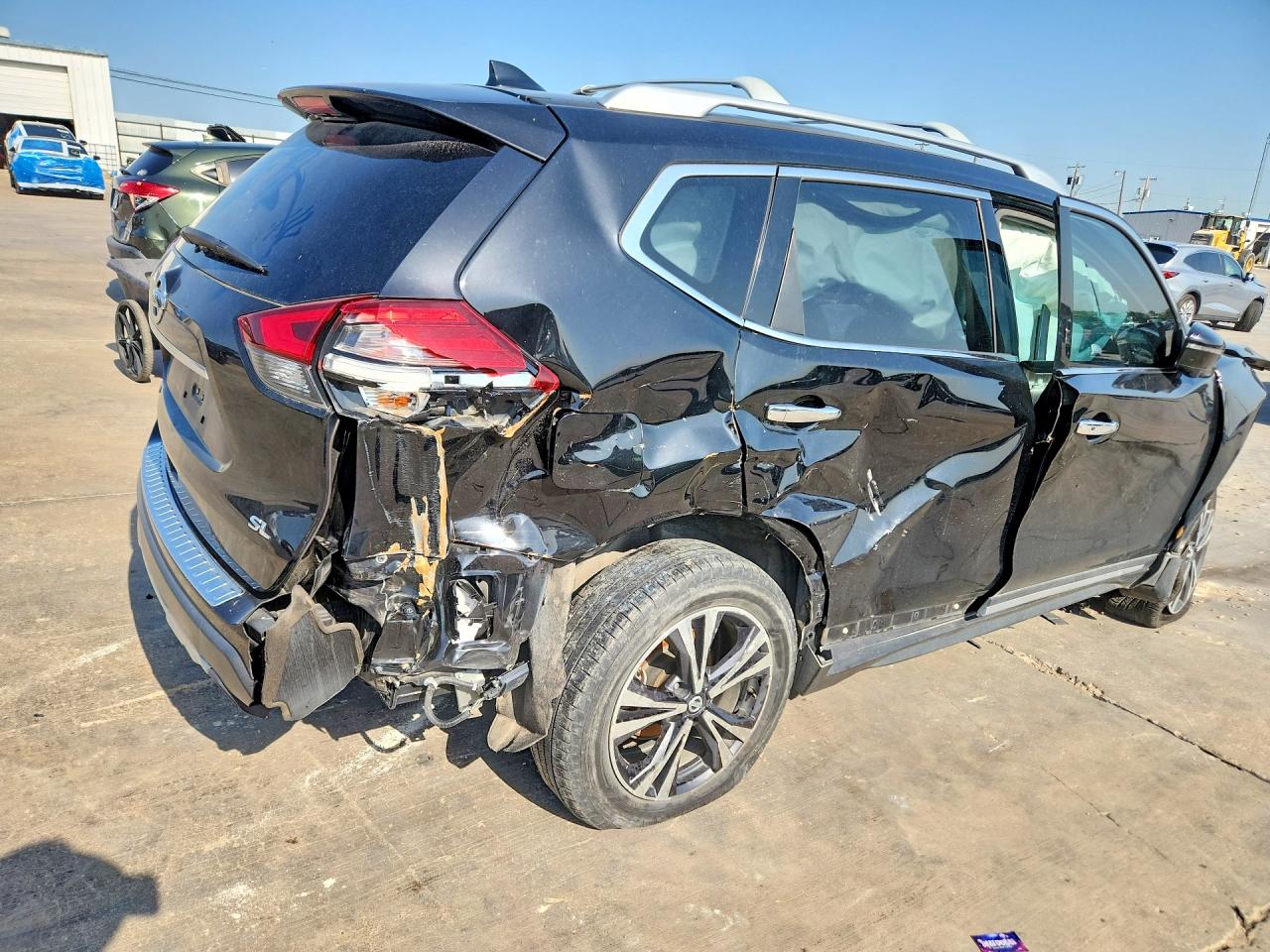 2017 Nissan Rogue S Черный vin: JN8AT2MTXHW140307