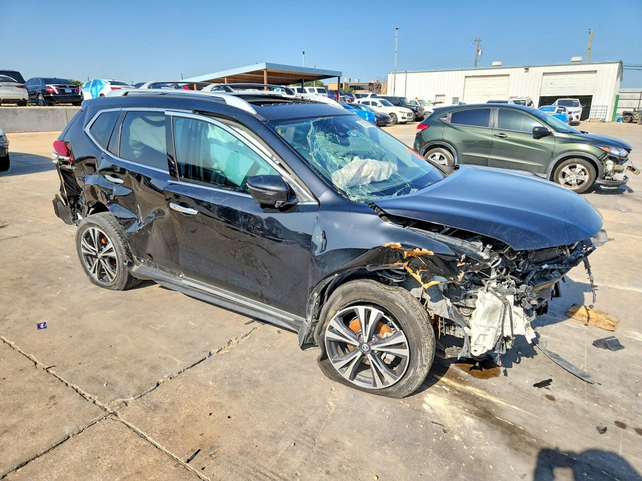 2017 Nissan Rogue S Черный vin: JN8AT2MTXHW140307