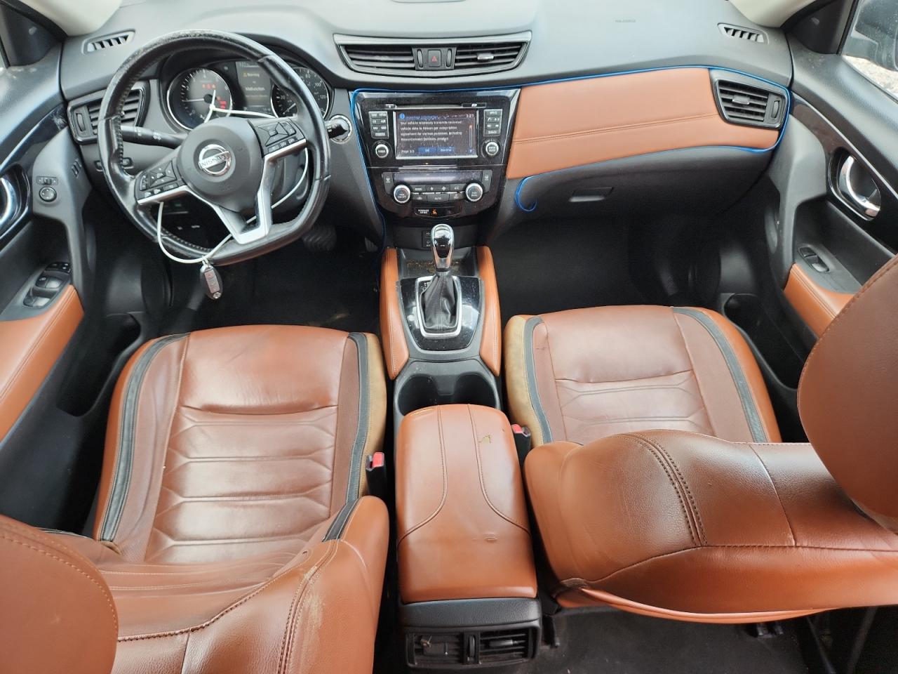 2017 Nissan Rogue Sl Black vin: JN8AT2MTXHW150514