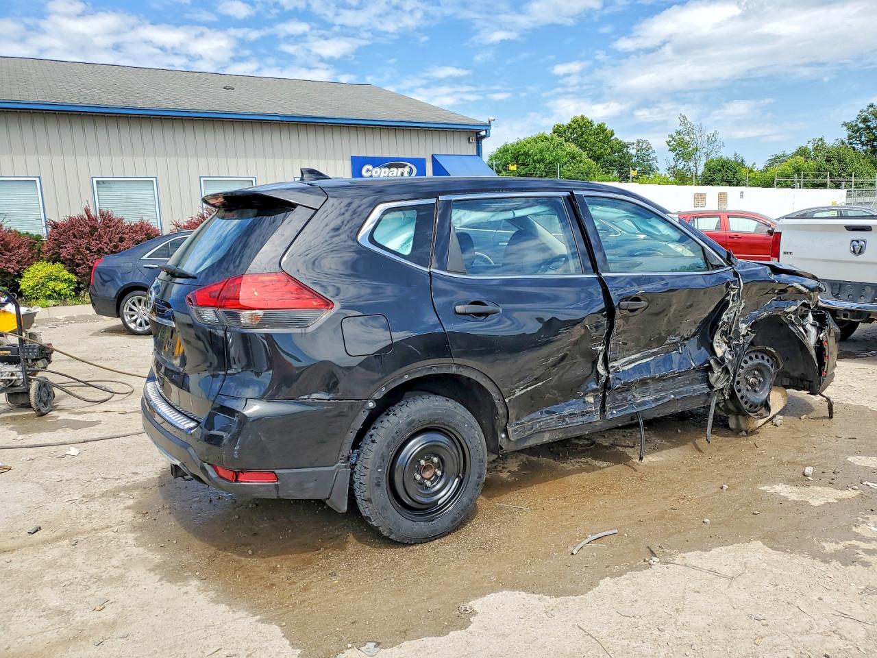 2017 Nissan Rogue S Black vin: JN8AT2MTXHW384894