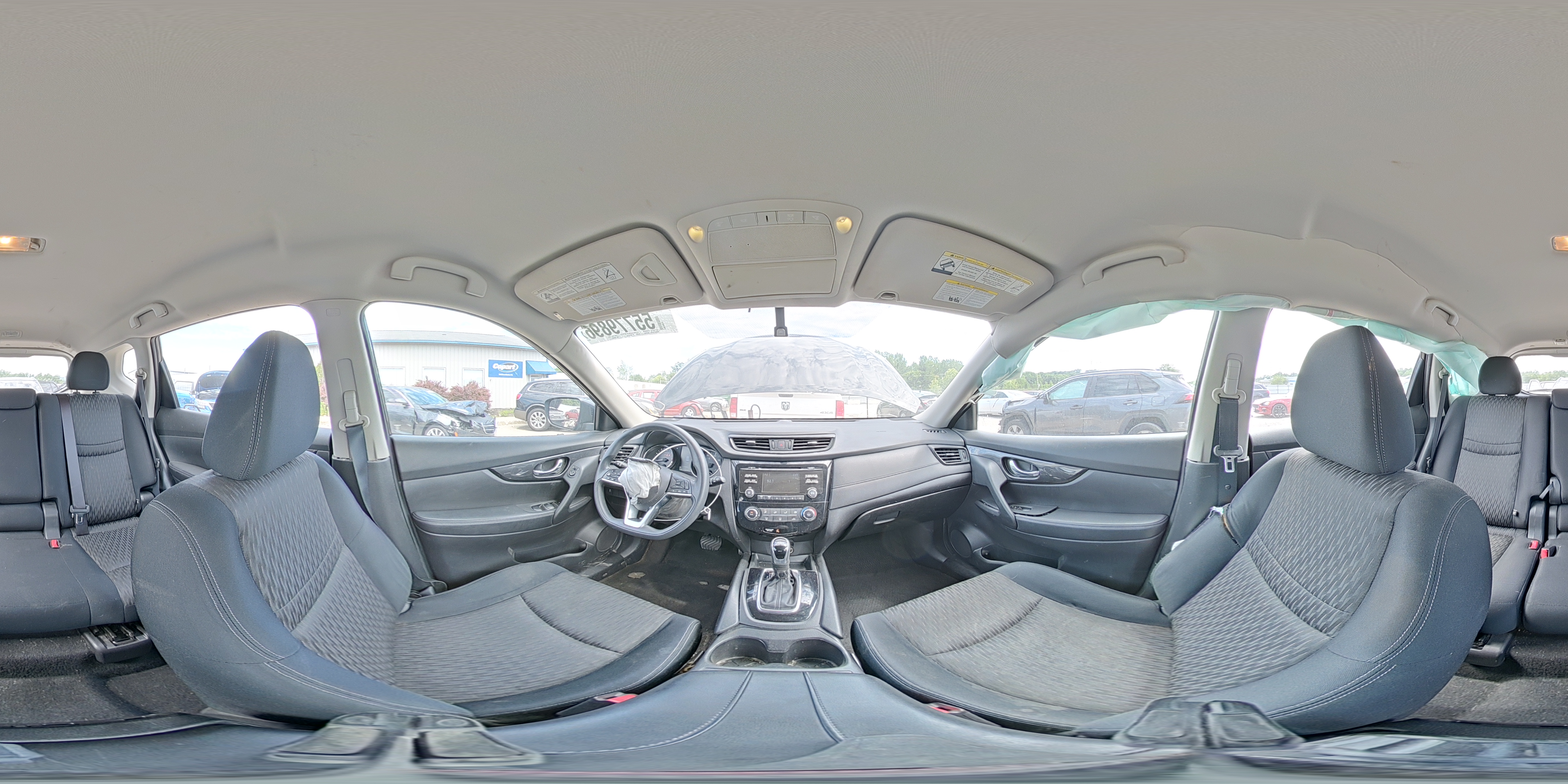 2017 Nissan Rogue S Black vin: JN8AT2MTXHW384894