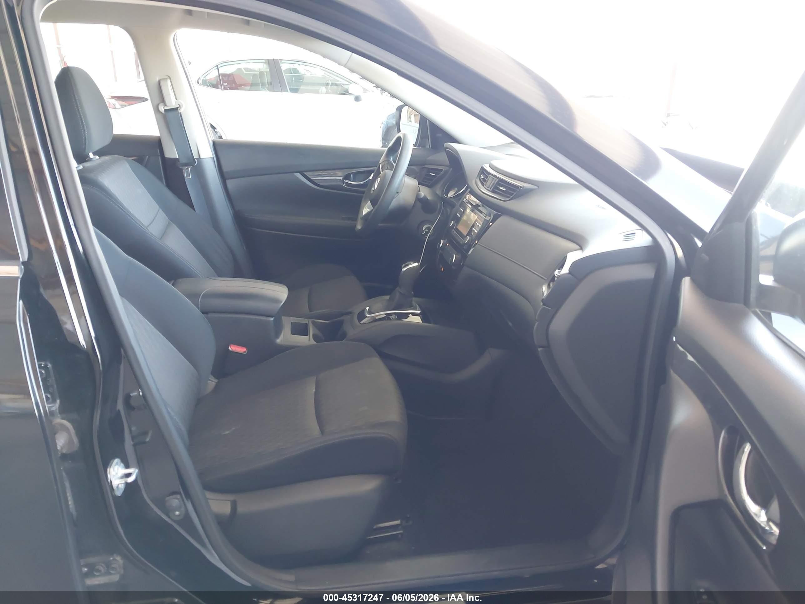 2017 Nissan Rogue S Черный vin: JN8AT2MTXHW399556