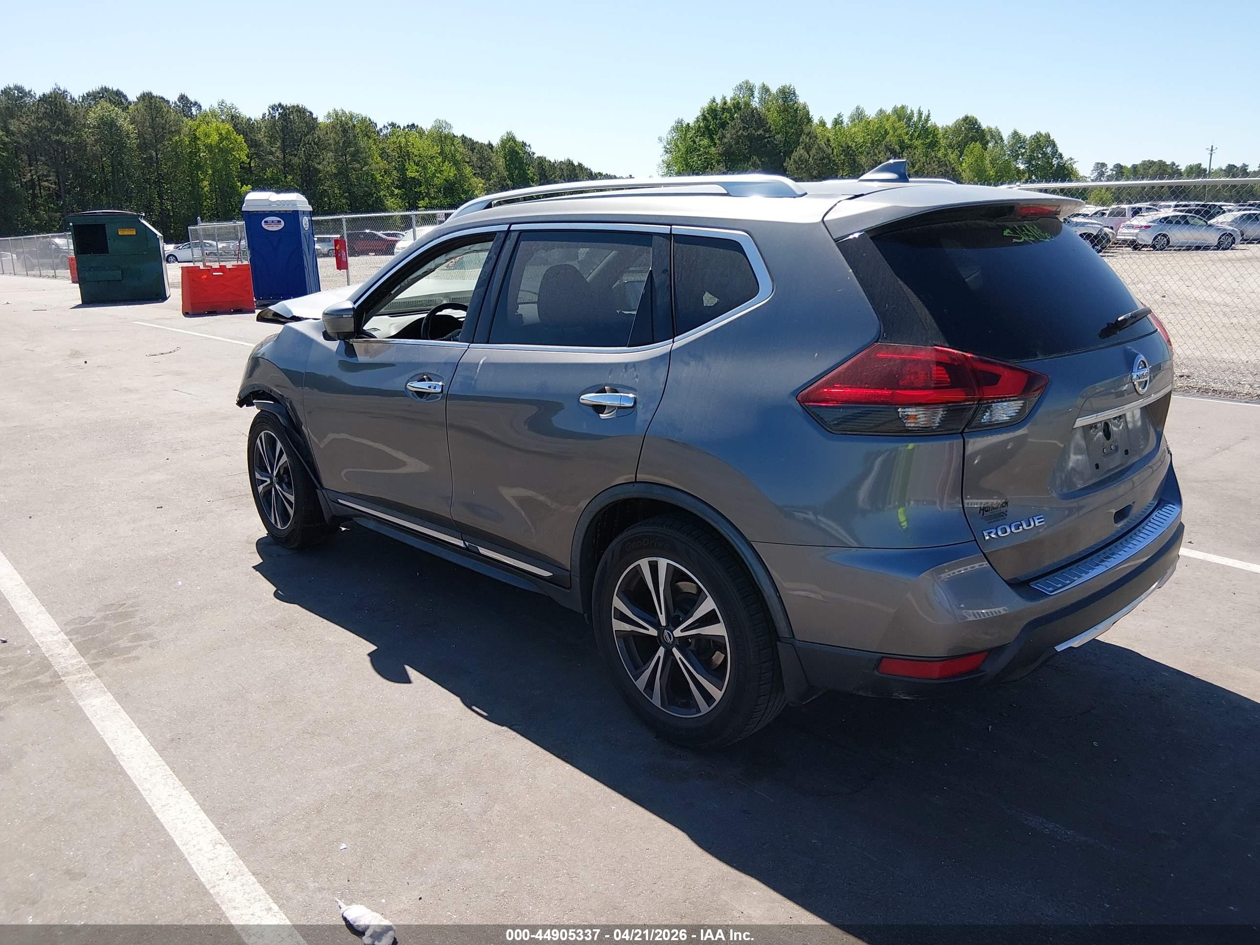 2018 Nissan Rogue Sl Серый vin: JN8AT2MTXJW461804