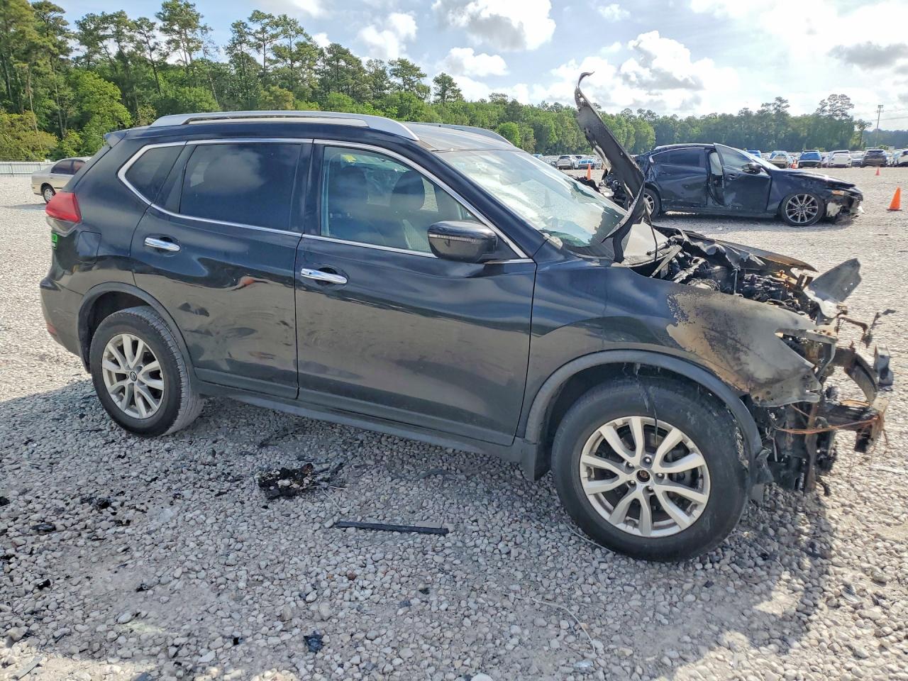 2017 Nissan Rogue Sv Black vin: JN8AT2MV0HW009887