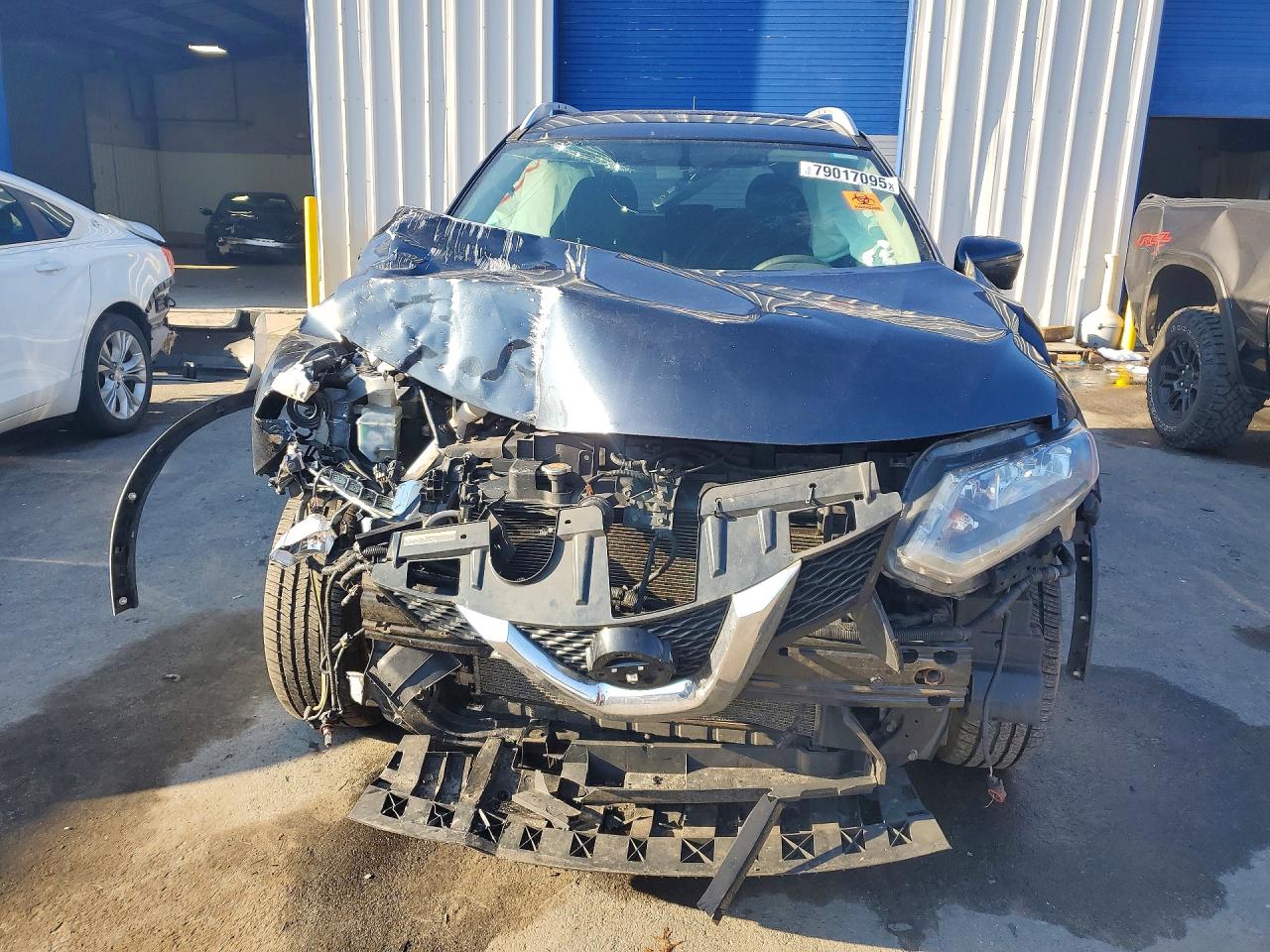 2016 Nissan Rogue Sv Blue vin: JN8AT2MV1GW148666