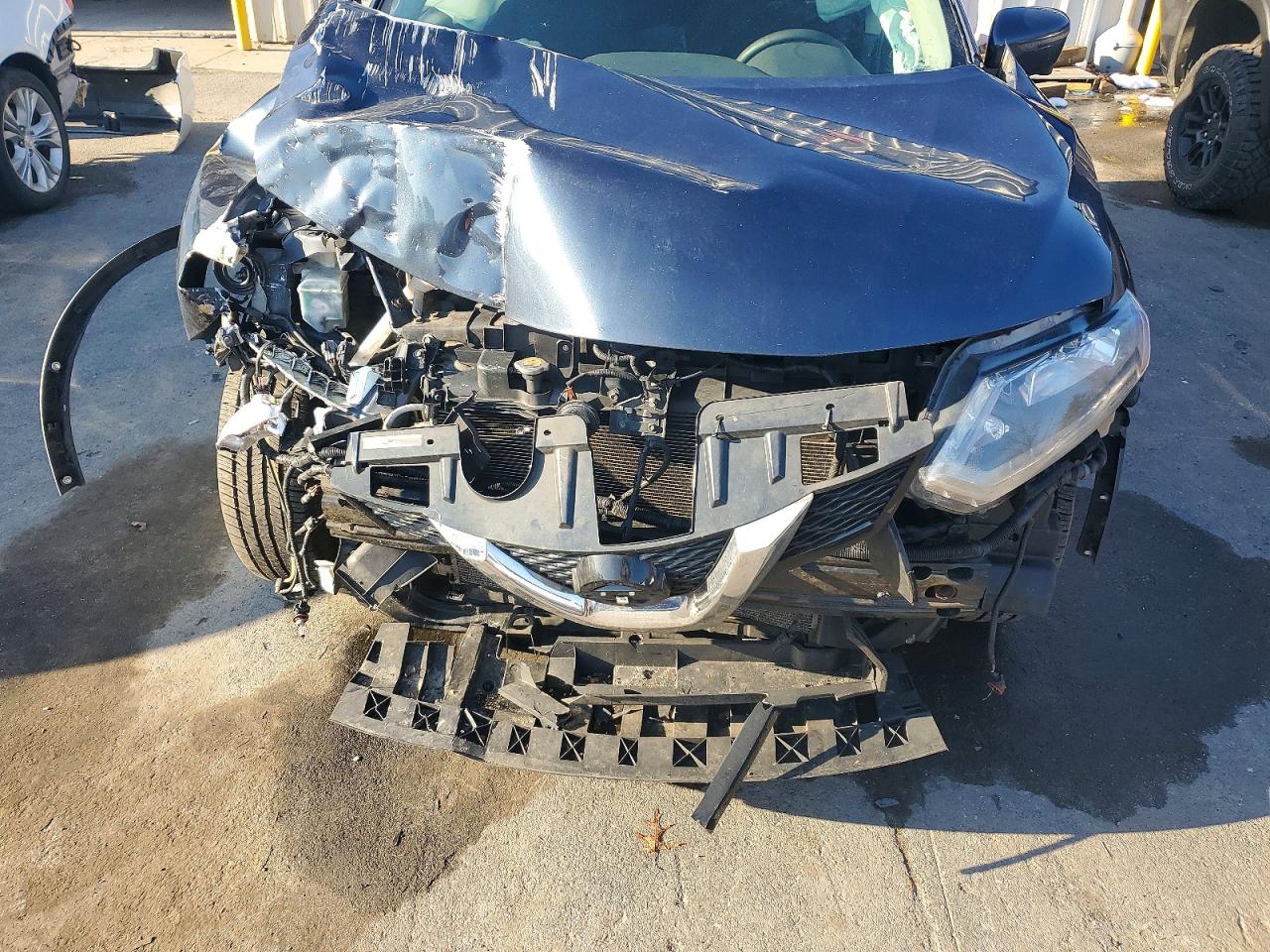 2016 Nissan Rogue Sv Blue vin: JN8AT2MV1GW148666
