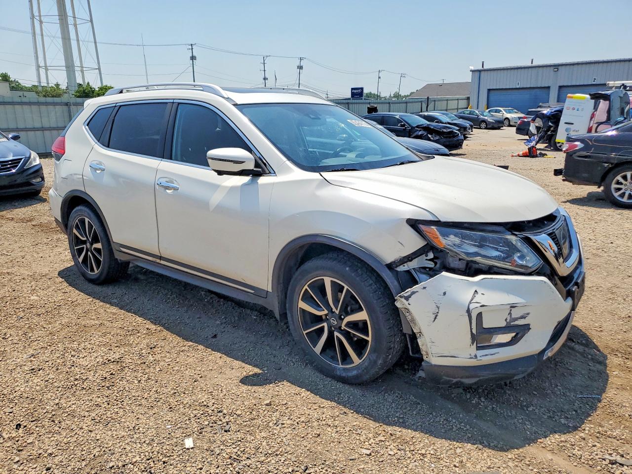 2017 Nissan Rogue Sl White vin: JN8AT2MV1HW027363