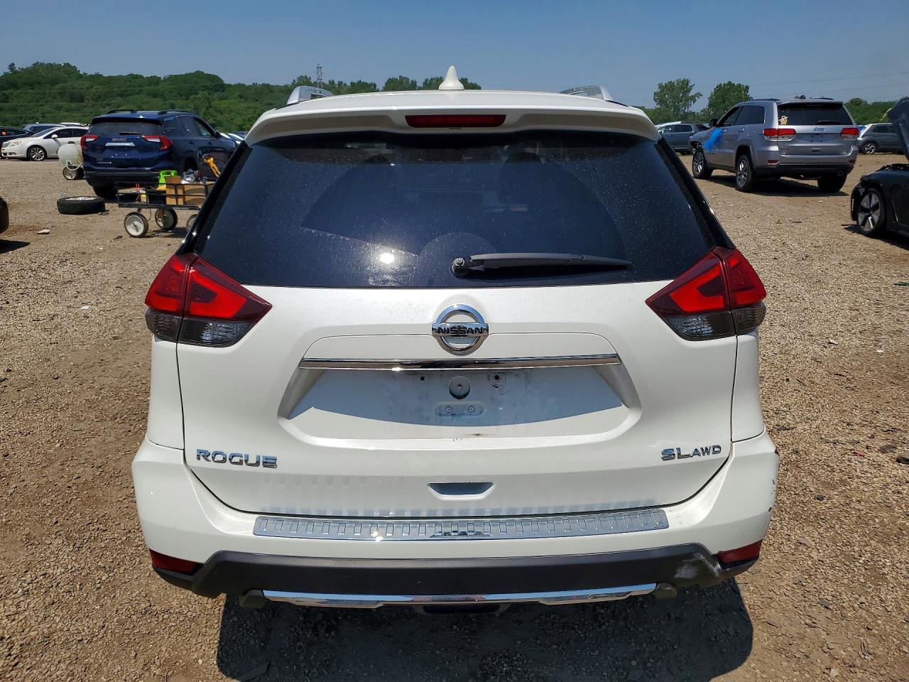 2017 Nissan Rogue Sl White vin: JN8AT2MV1HW027363