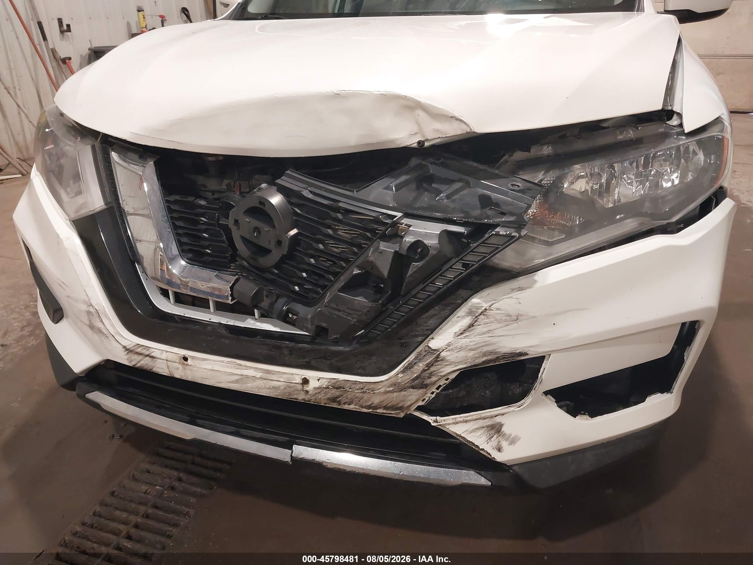 2017 Nissan Rogue Sv White vin: JN8AT2MV1HW259199