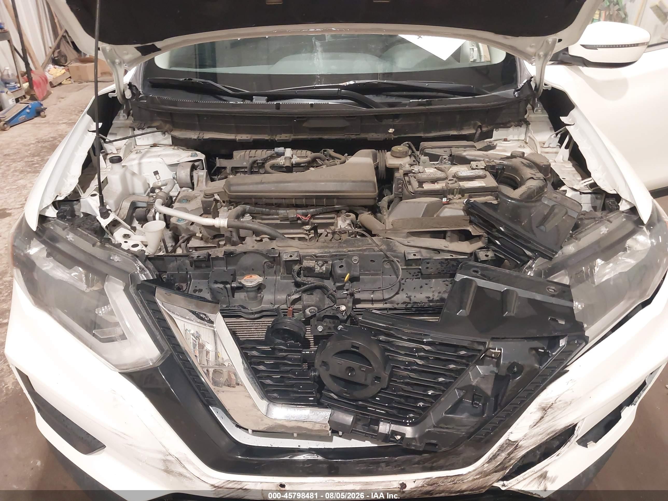 2017 Nissan Rogue Sv White vin: JN8AT2MV1HW259199