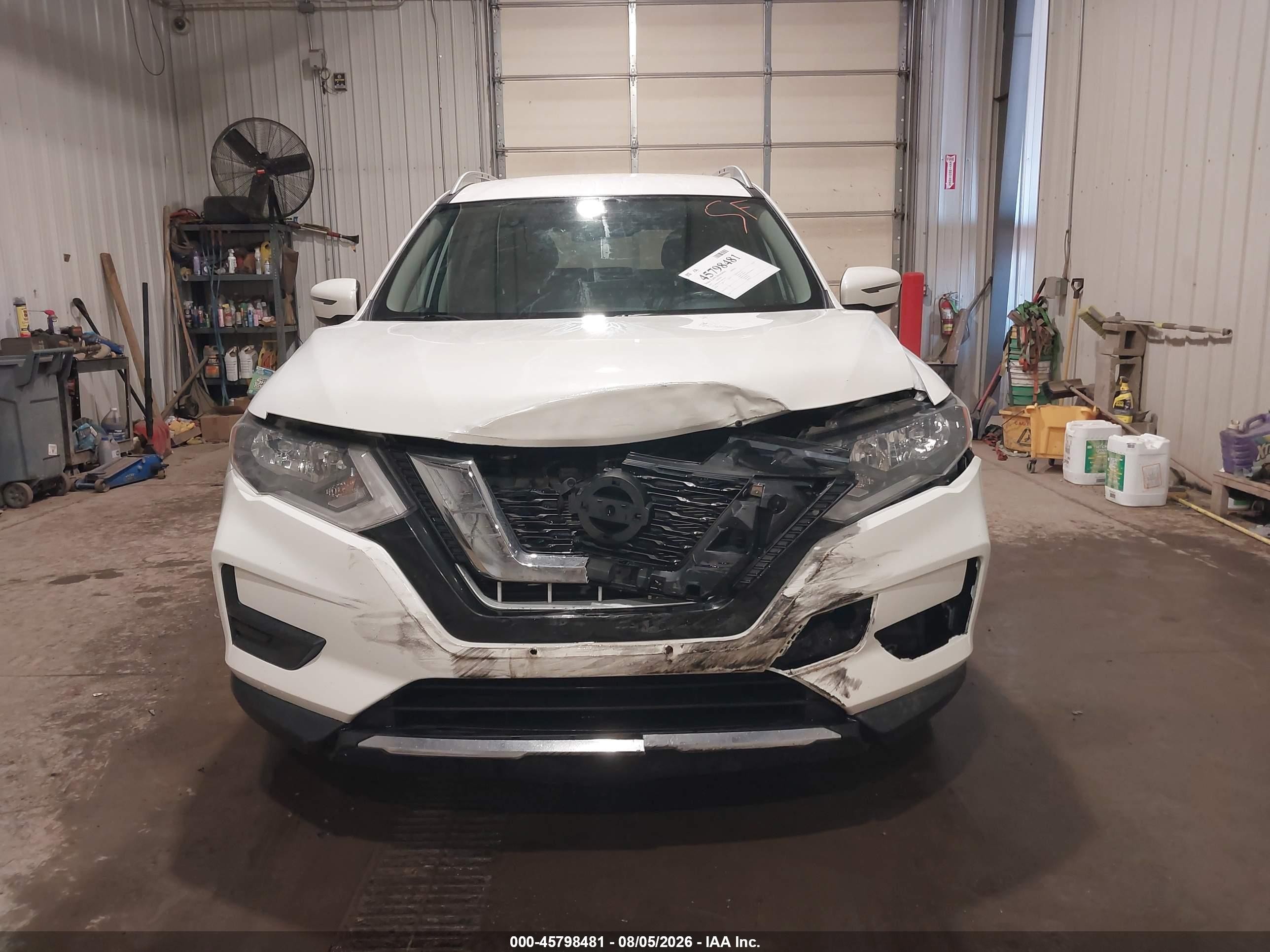 2017 Nissan Rogue Sv White vin: JN8AT2MV1HW259199