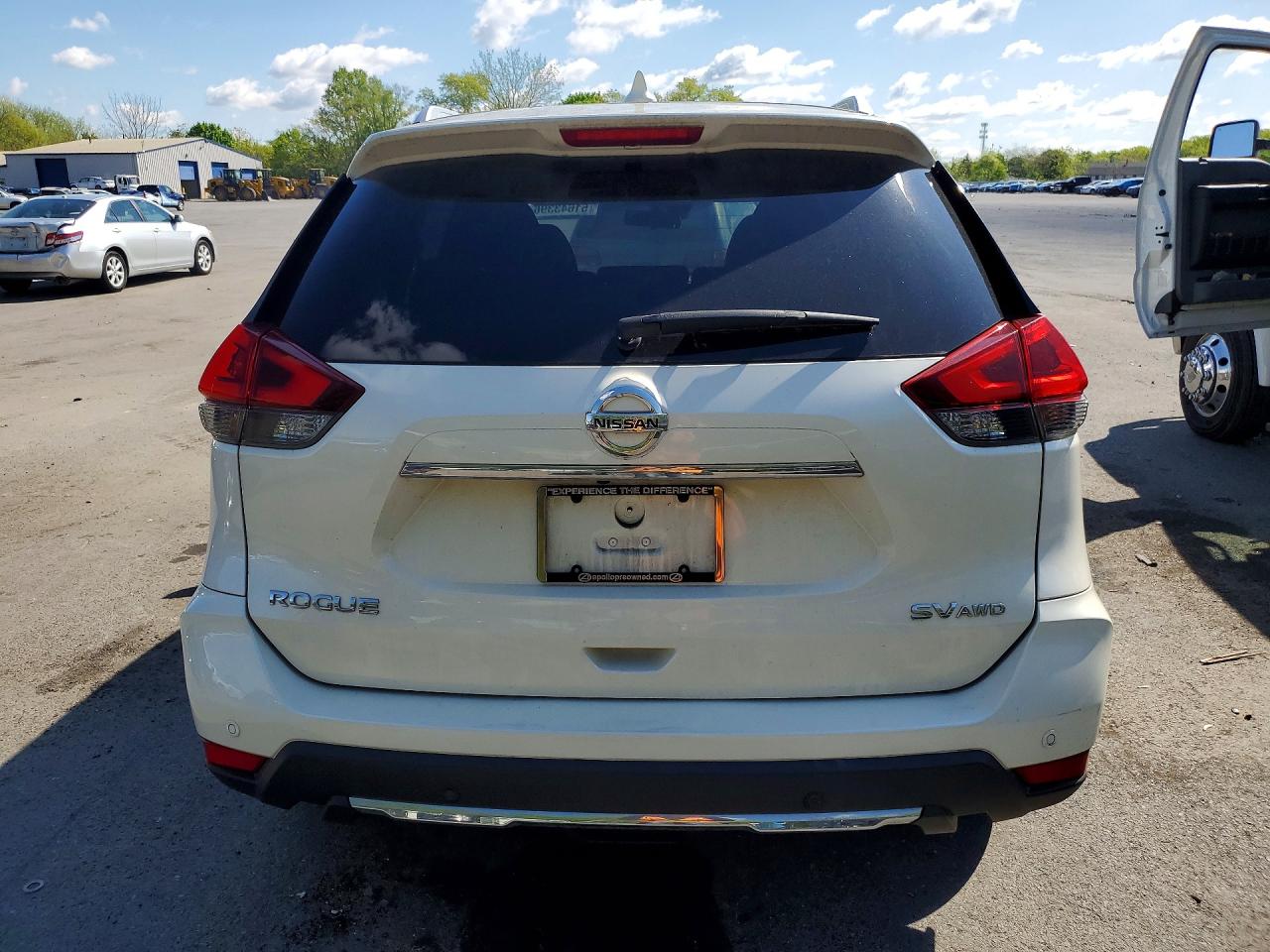 2019 Nissan Rogue Sv White vin: JN8AT2MV1KW379978