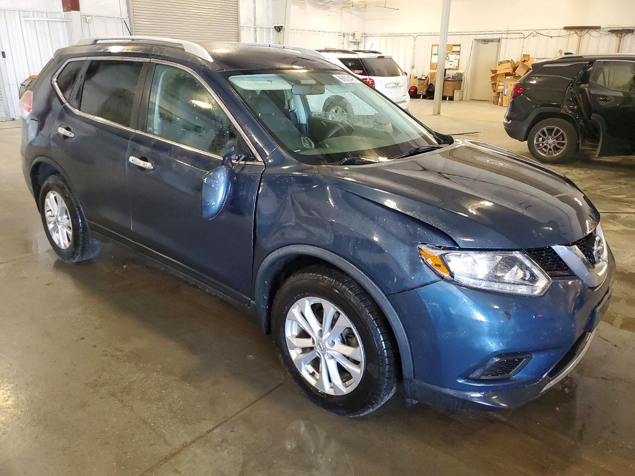 2016 Nissan Rogue Sv Blue vin: JN8AT2MV2GW152886