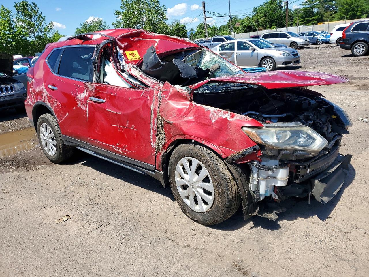 2010 Nissan Rogue S Красный vin: JN8AT2MV2HW252021