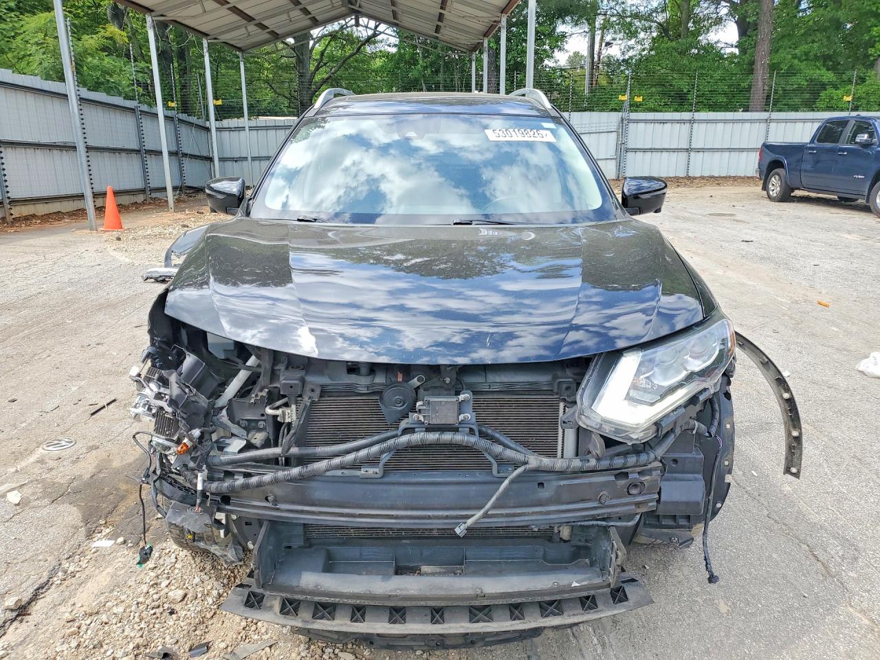 2017 Nissan Rogue Sl Черный vin: JN8AT2MV2HW255355