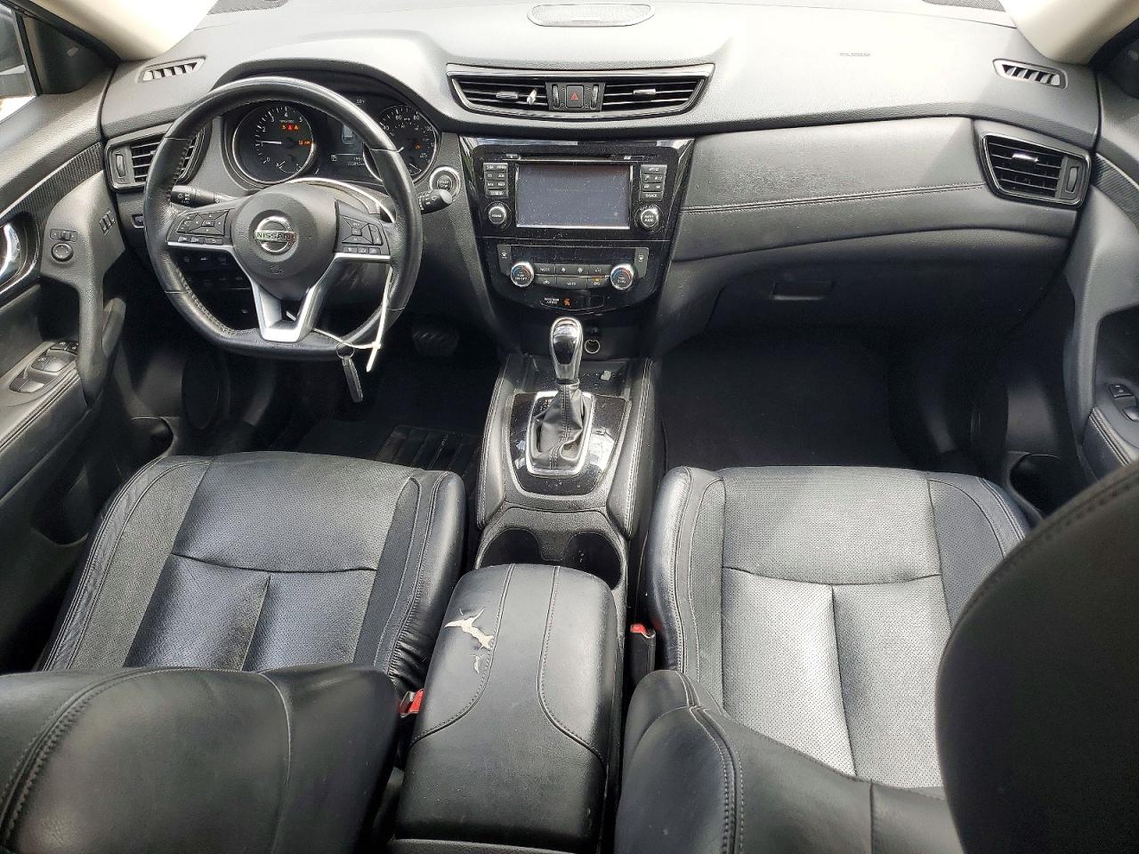 2017 Nissan Rogue Sl Черный vin: JN8AT2MV2HW255355