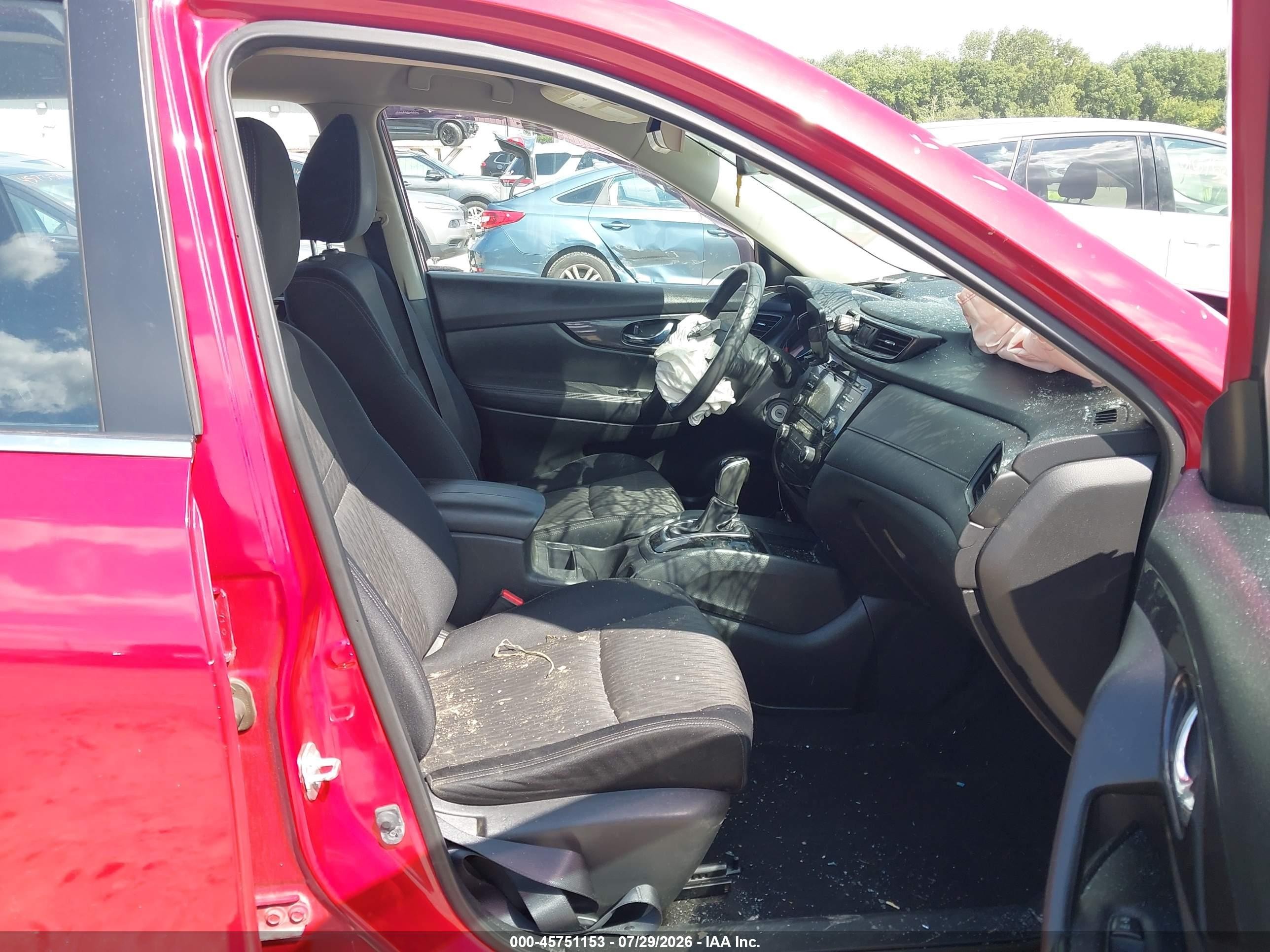 2017 Nissan Rogue S Red vin: JN8AT2MV2HW266873