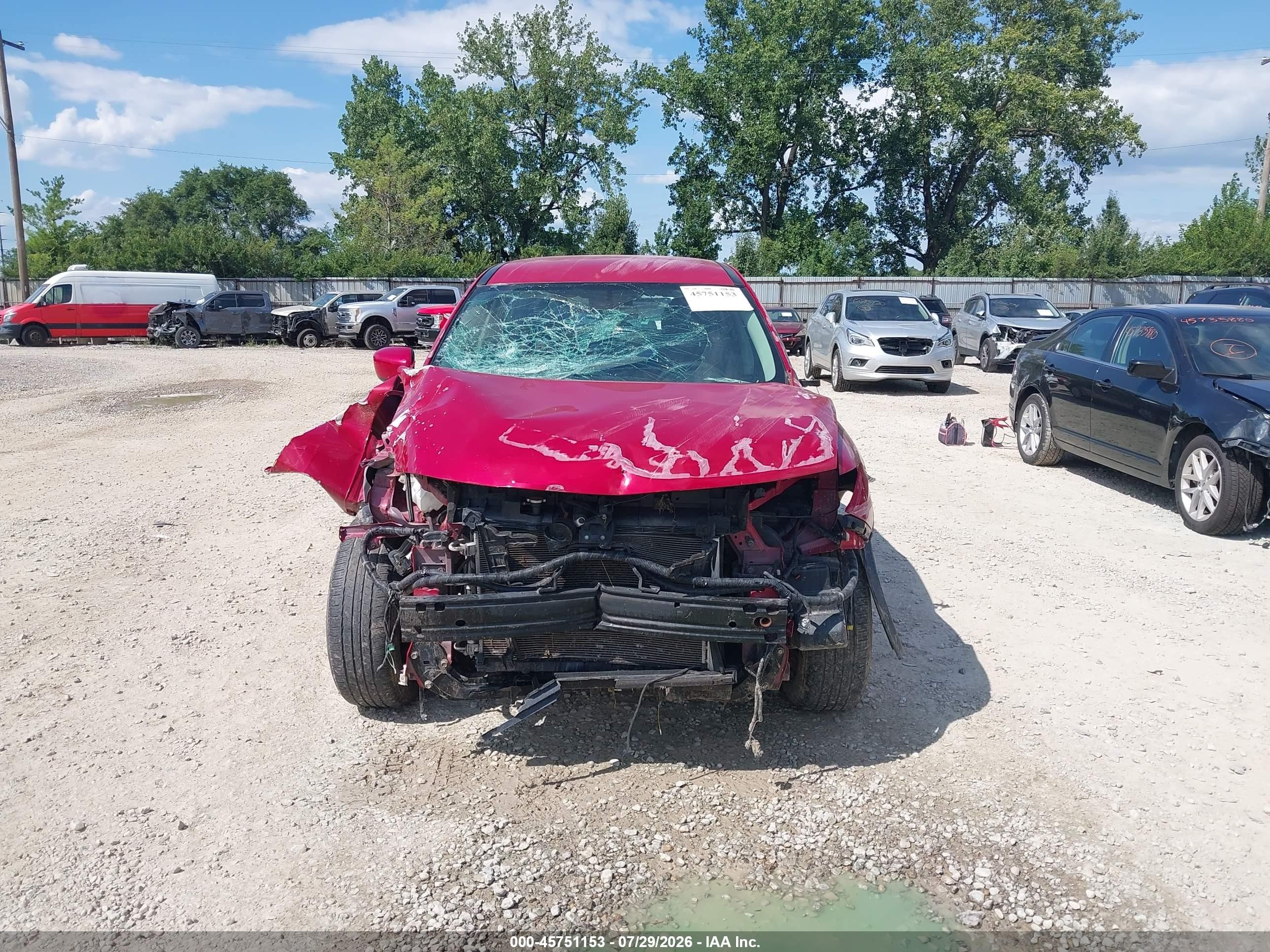 2017 Nissan Rogue S Red vin: JN8AT2MV2HW266873
