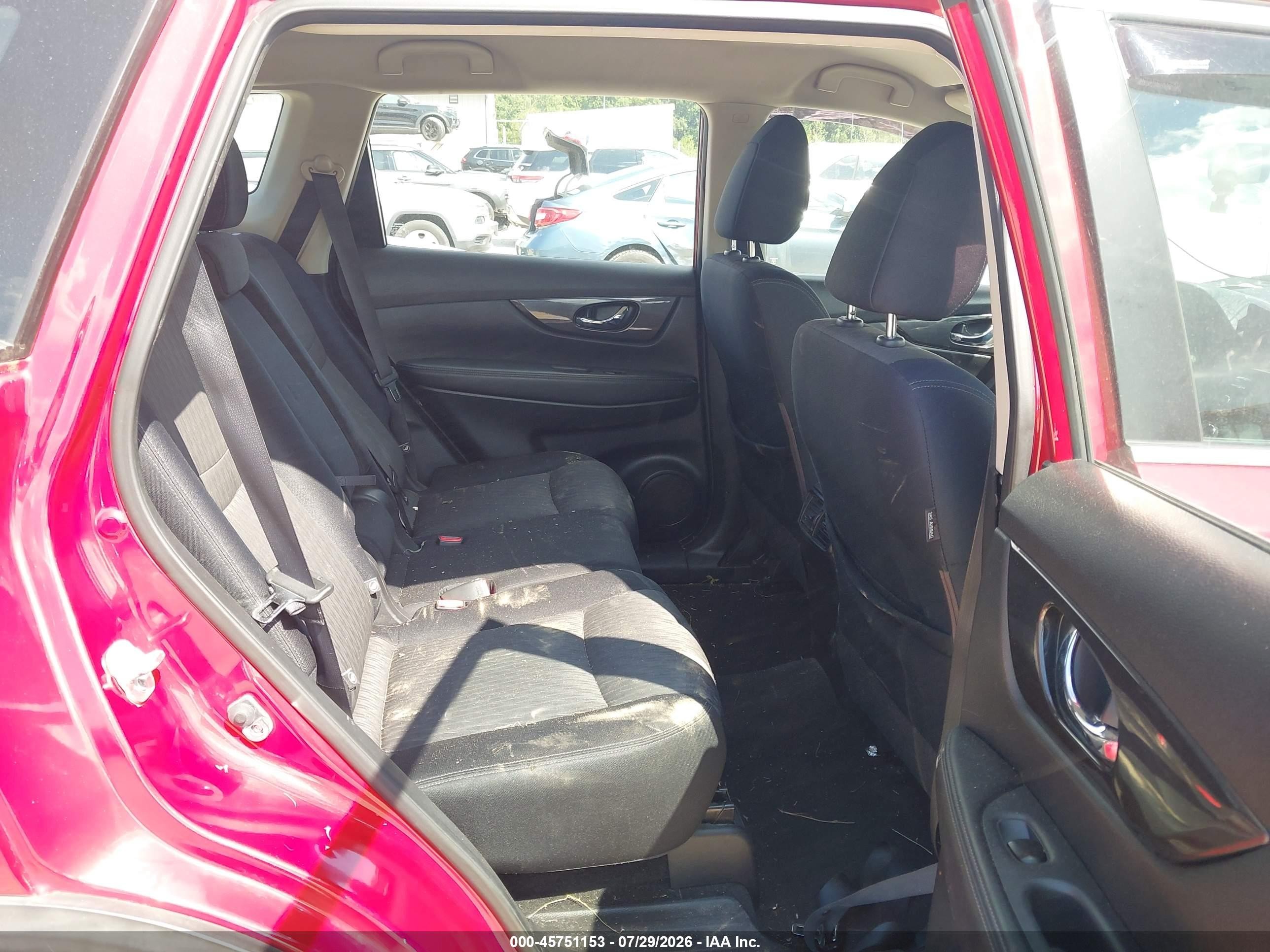 2017 Nissan Rogue S Red vin: JN8AT2MV2HW266873