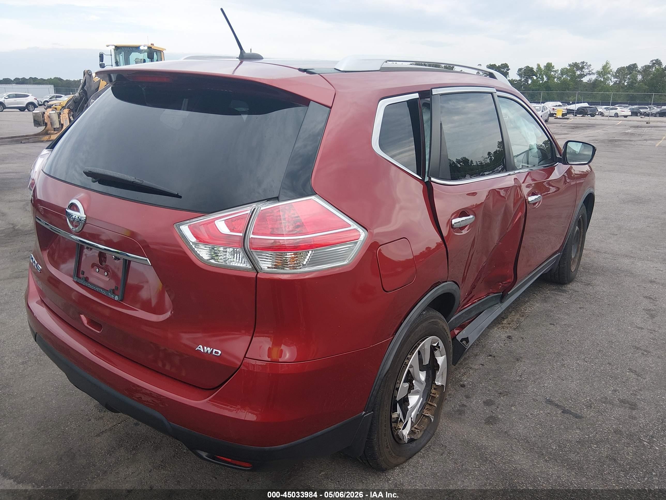 2016 Nissan Rogue S Красный vin: JN8AT2MV3GW137068