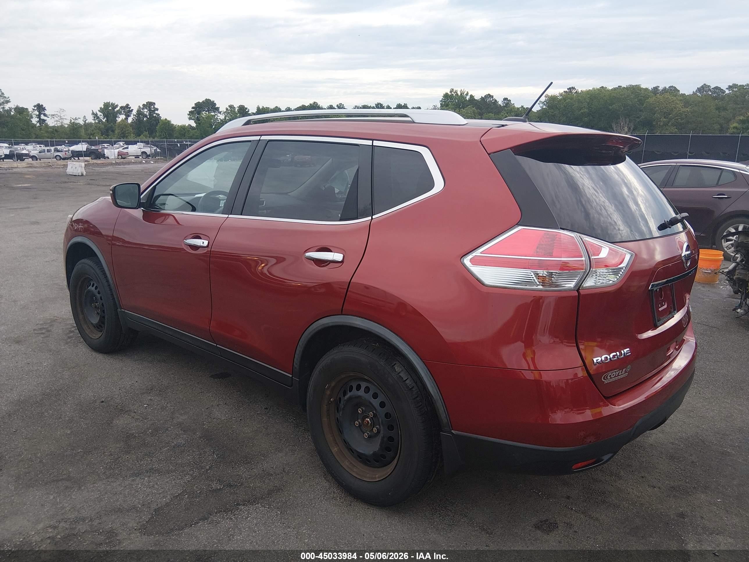 2016 Nissan Rogue S Красный vin: JN8AT2MV3GW137068