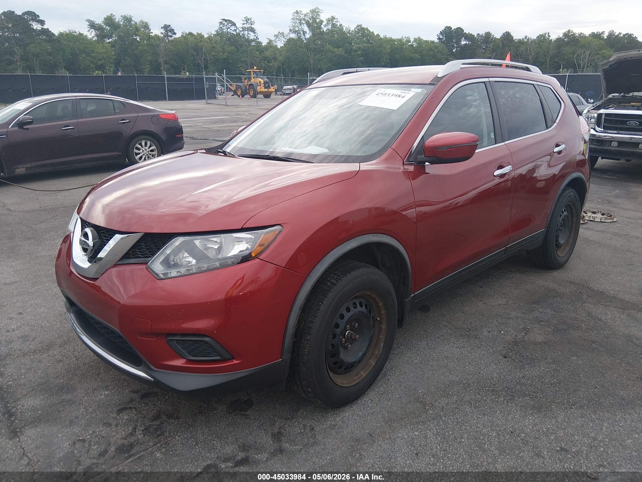 2016 Nissan Rogue S Красный vin: JN8AT2MV3GW137068