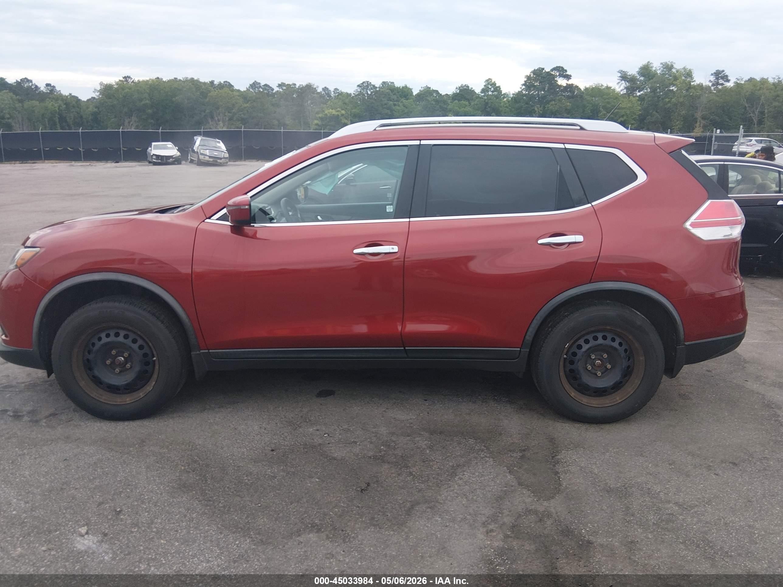 2016 Nissan Rogue S Красный vin: JN8AT2MV3GW137068