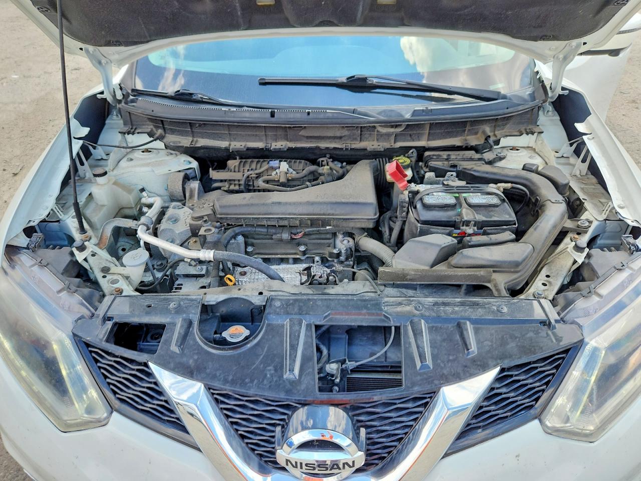 2016 Nissan Rogue Sv Белый vin: JN8AT2MV3GW140293