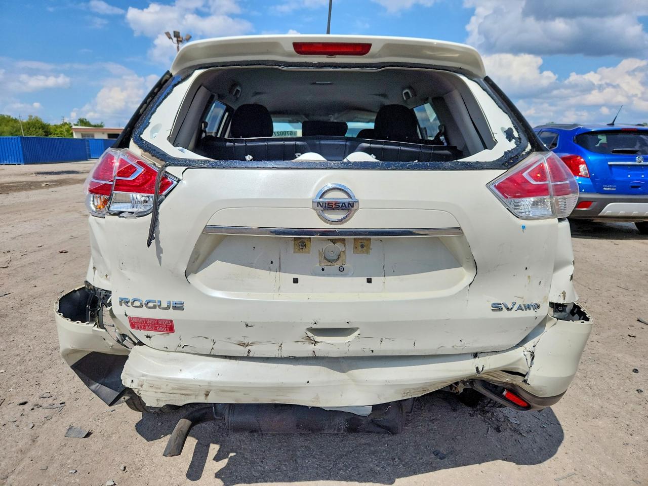 2016 Nissan Rogue Sv Белый vin: JN8AT2MV3GW140293