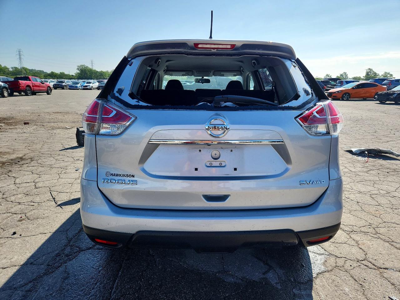 2016 Nissan Rogue Sv Silver vin: JN8AT2MV3GW145199