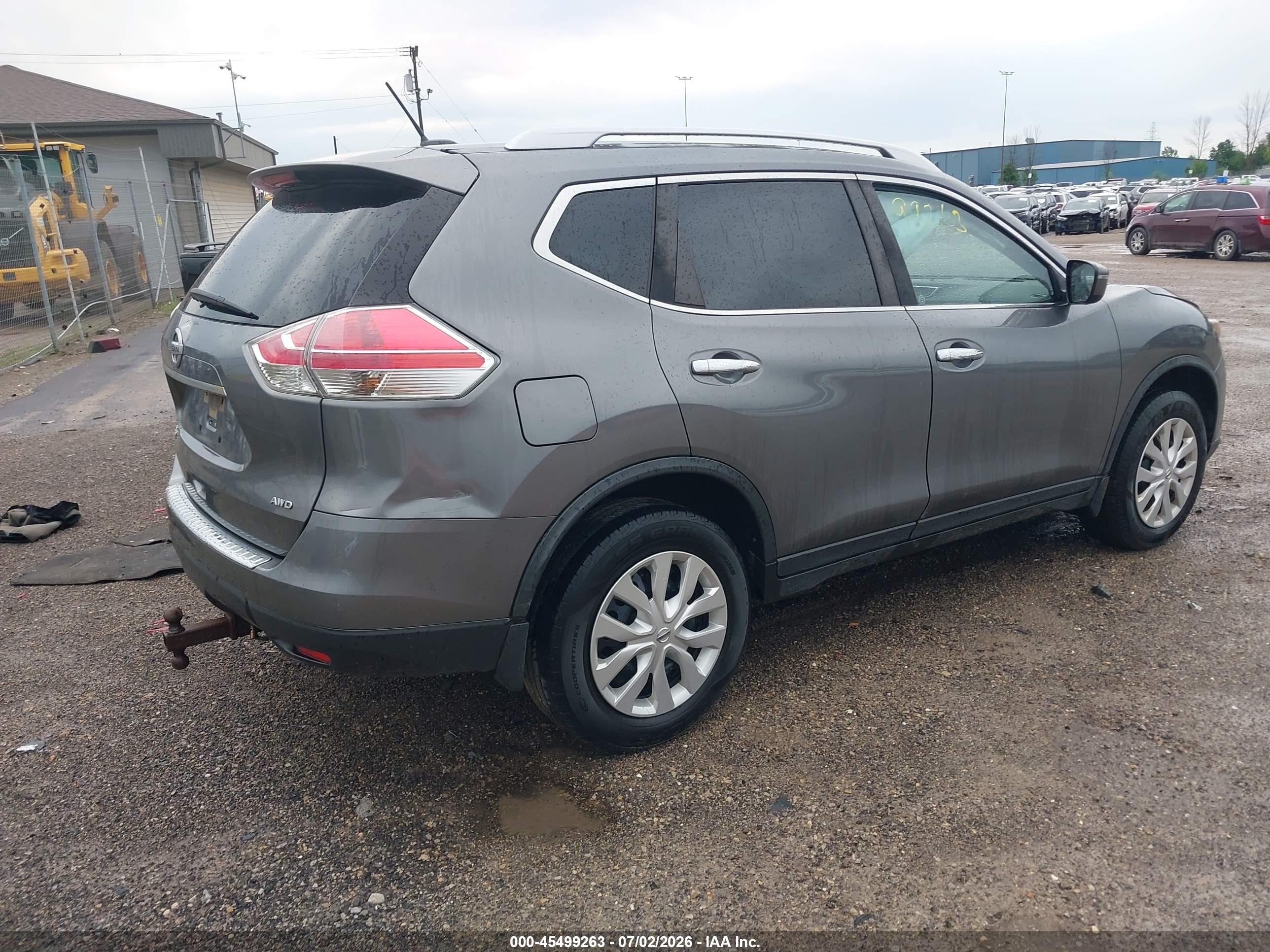 2016 Nissan Rogue S Gray vin: JN8AT2MV3GW154288