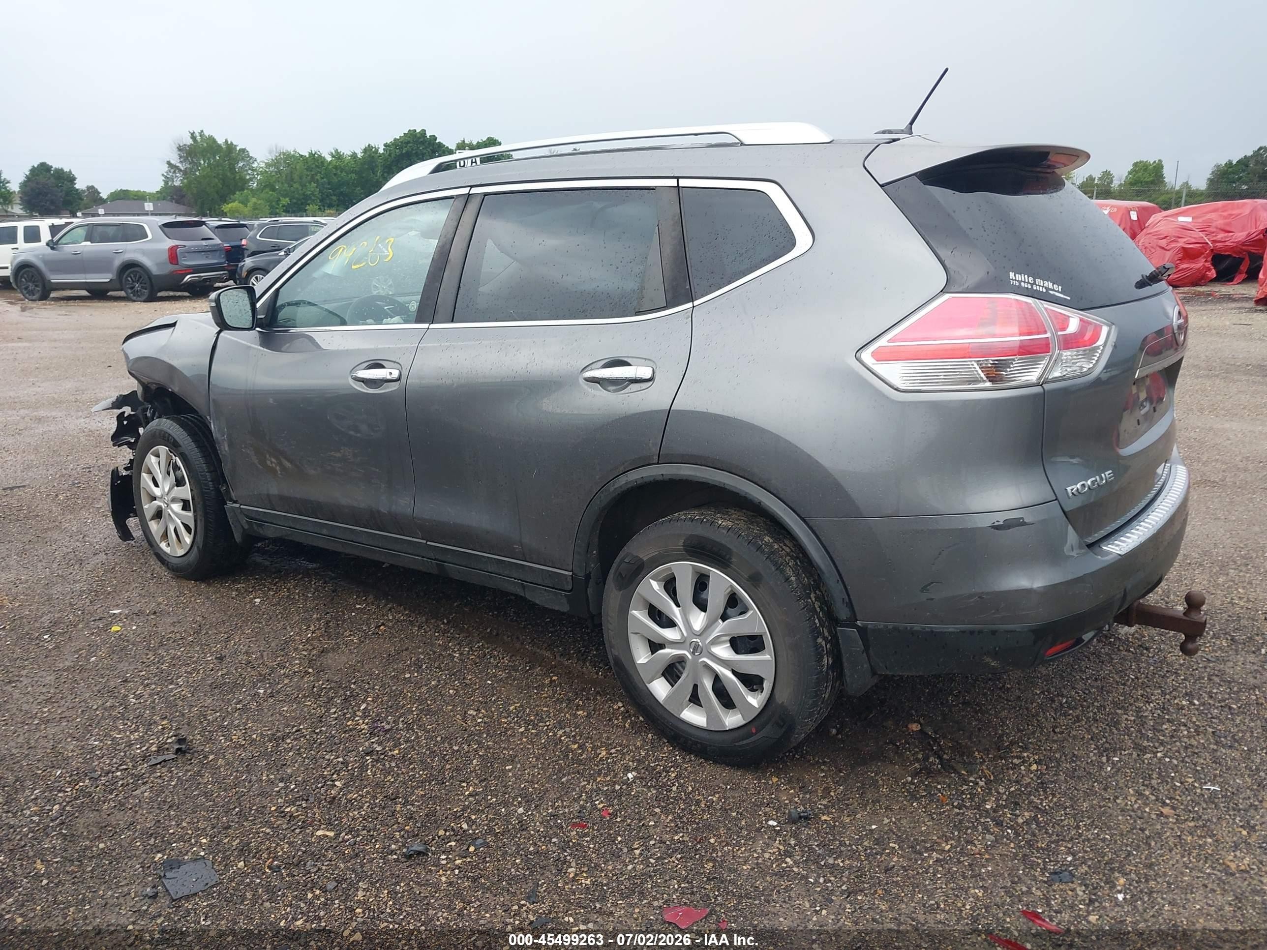 2016 Nissan Rogue S Gray vin: JN8AT2MV3GW154288
