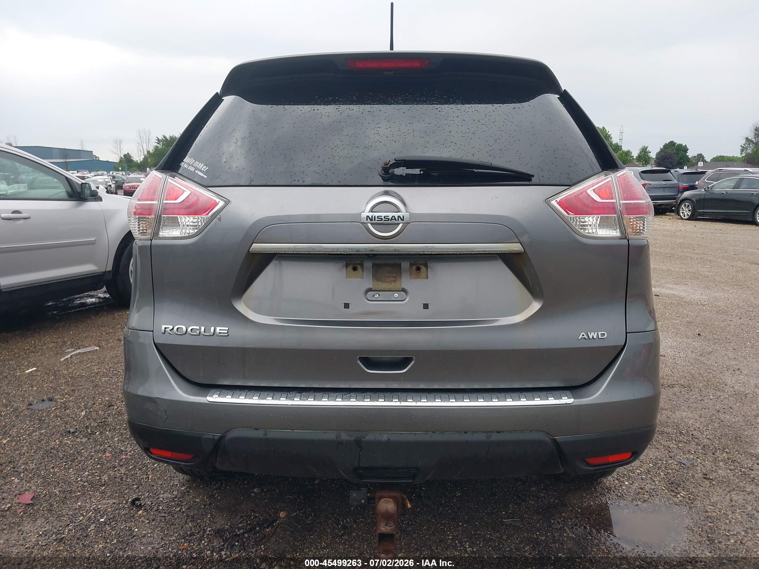 2016 Nissan Rogue S Gray vin: JN8AT2MV3GW154288
