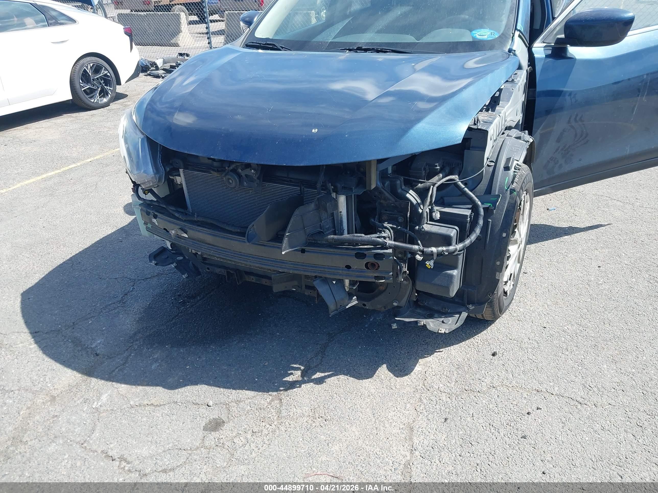 2016 Nissan Rogue S Синий vin: JN8AT2MV3GW154405