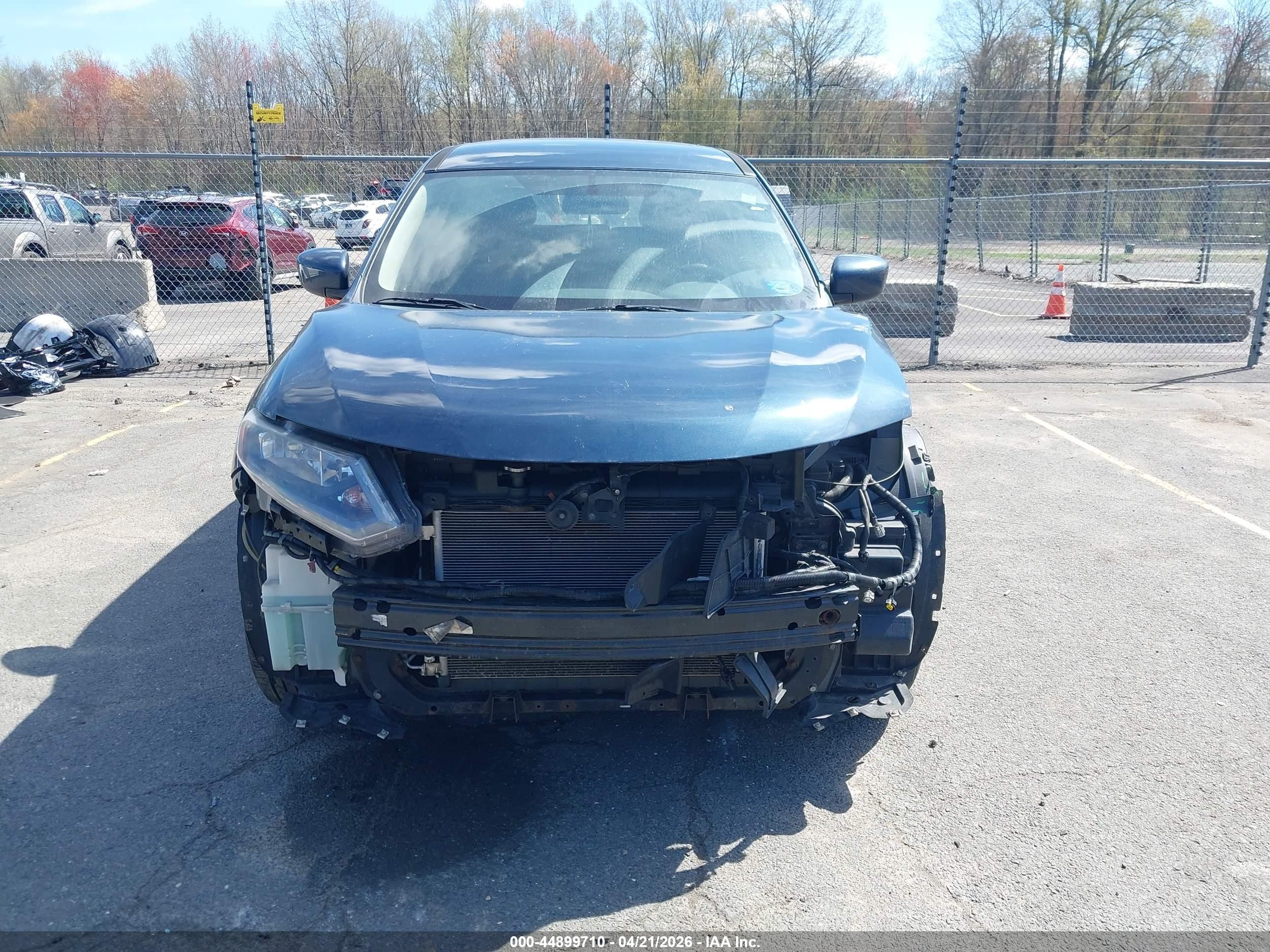 2016 Nissan Rogue S Синий vin: JN8AT2MV3GW154405