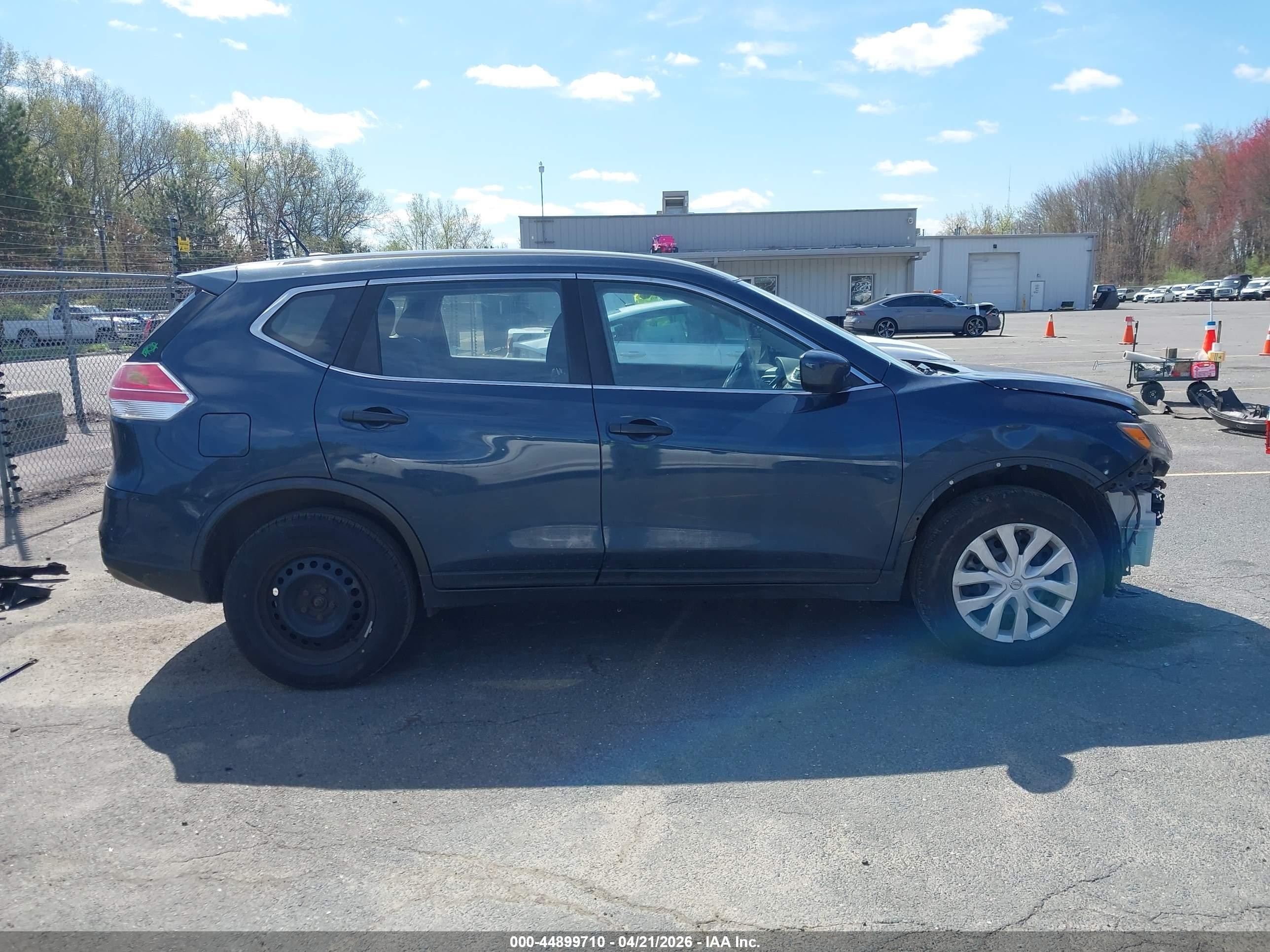 2016 Nissan Rogue S Синий vin: JN8AT2MV3GW154405
