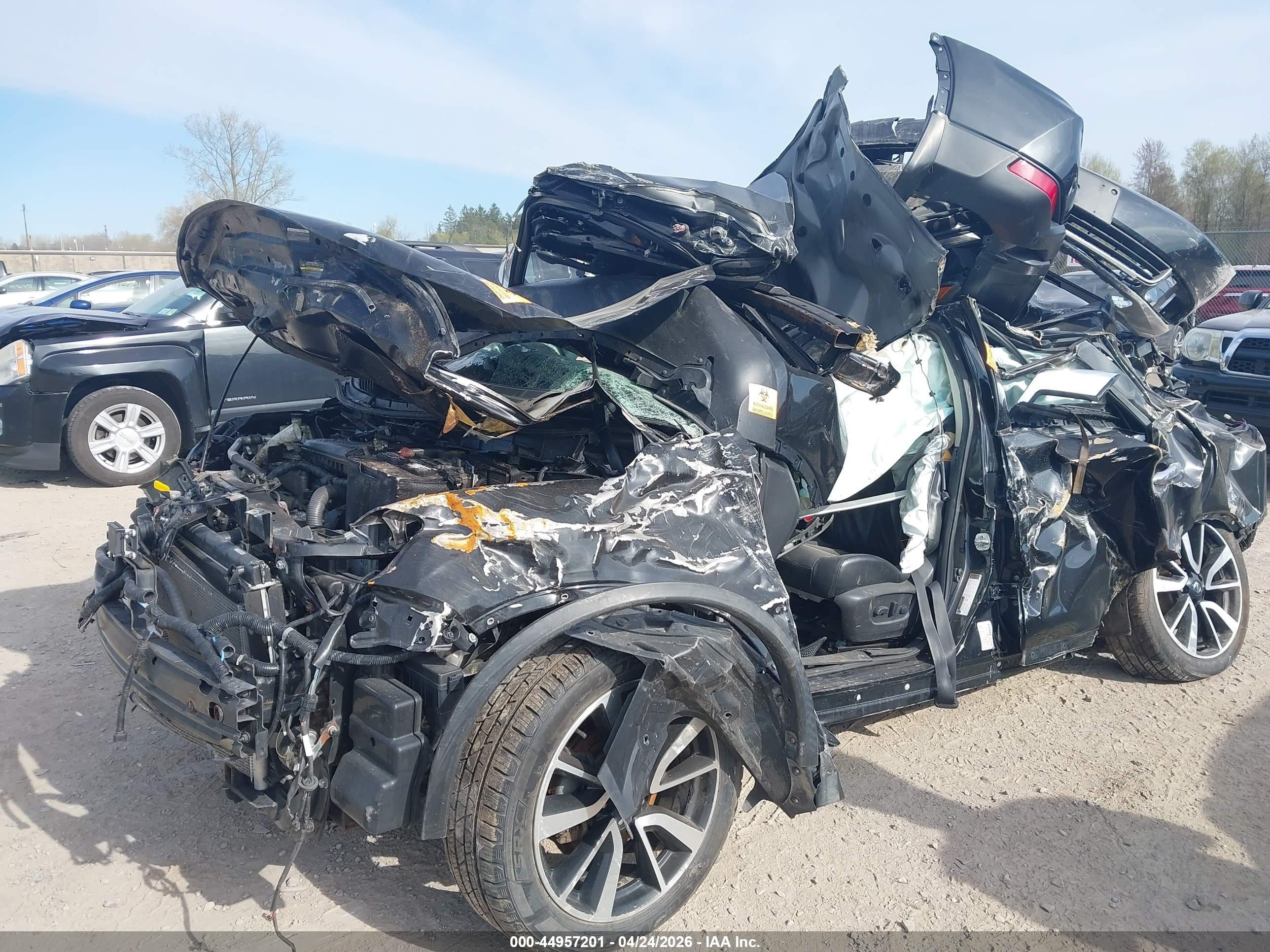 2017 Nissan Rogue Sl Черный vin: JN8AT2MV3HW024982
