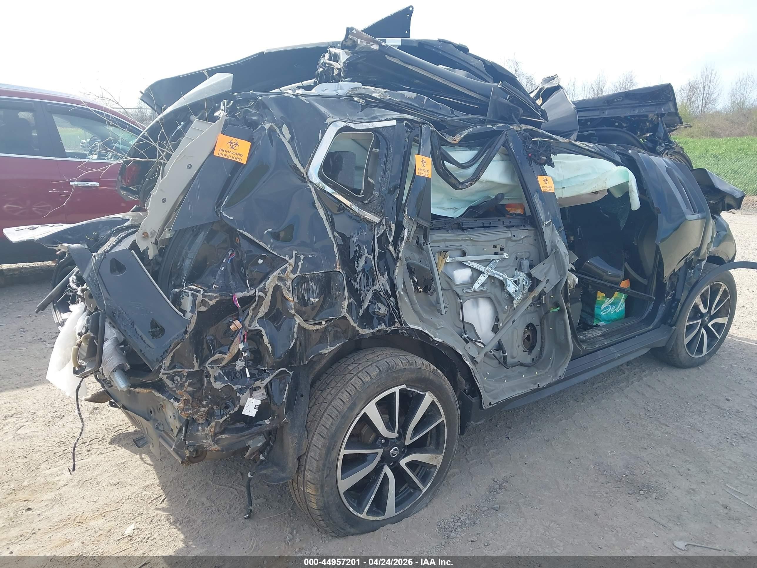 2017 Nissan Rogue Sl Черный vin: JN8AT2MV3HW024982